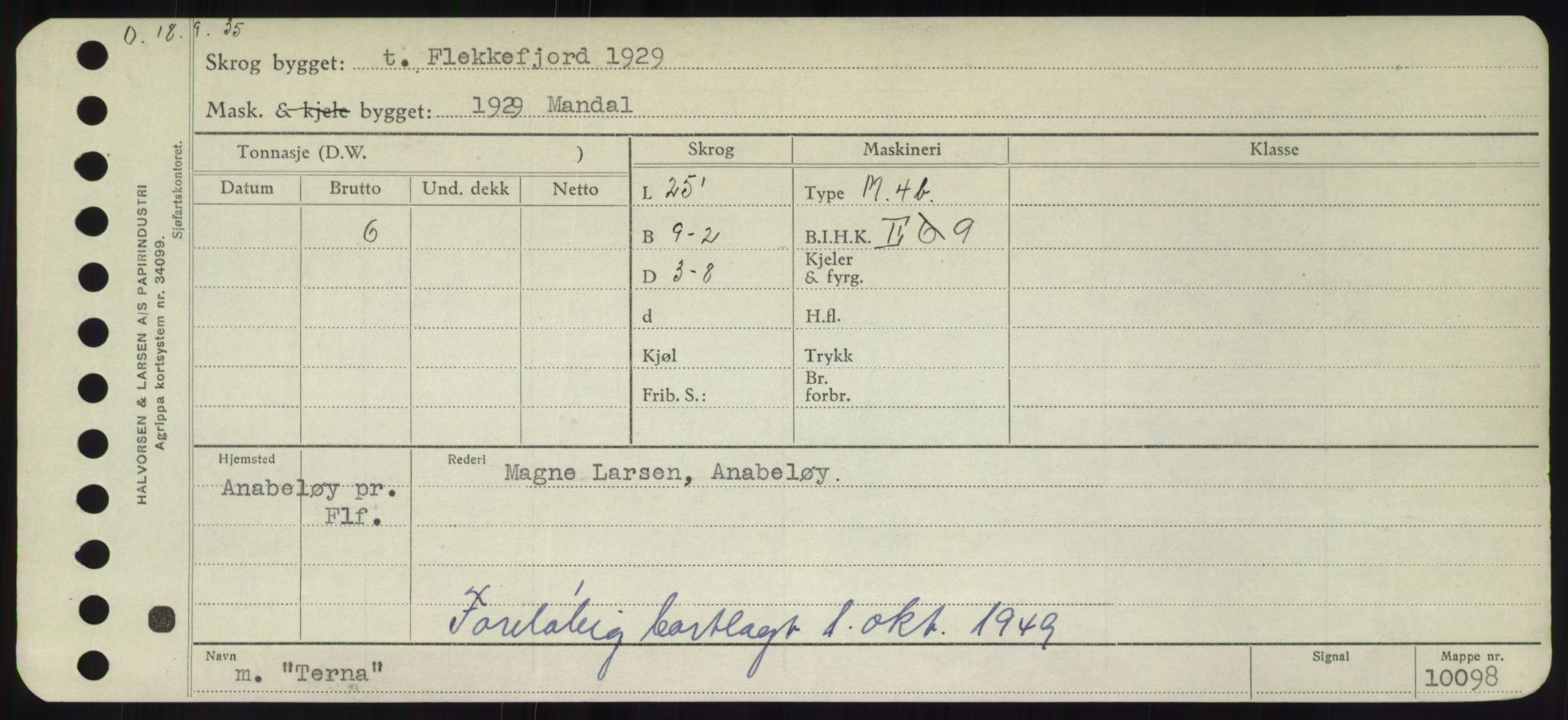 Sjøfartsdirektoratet med forløpere, Skipsmålingen, RA/S-1627/H/Hd/L0038: Fartøy, T-Th, p. 475