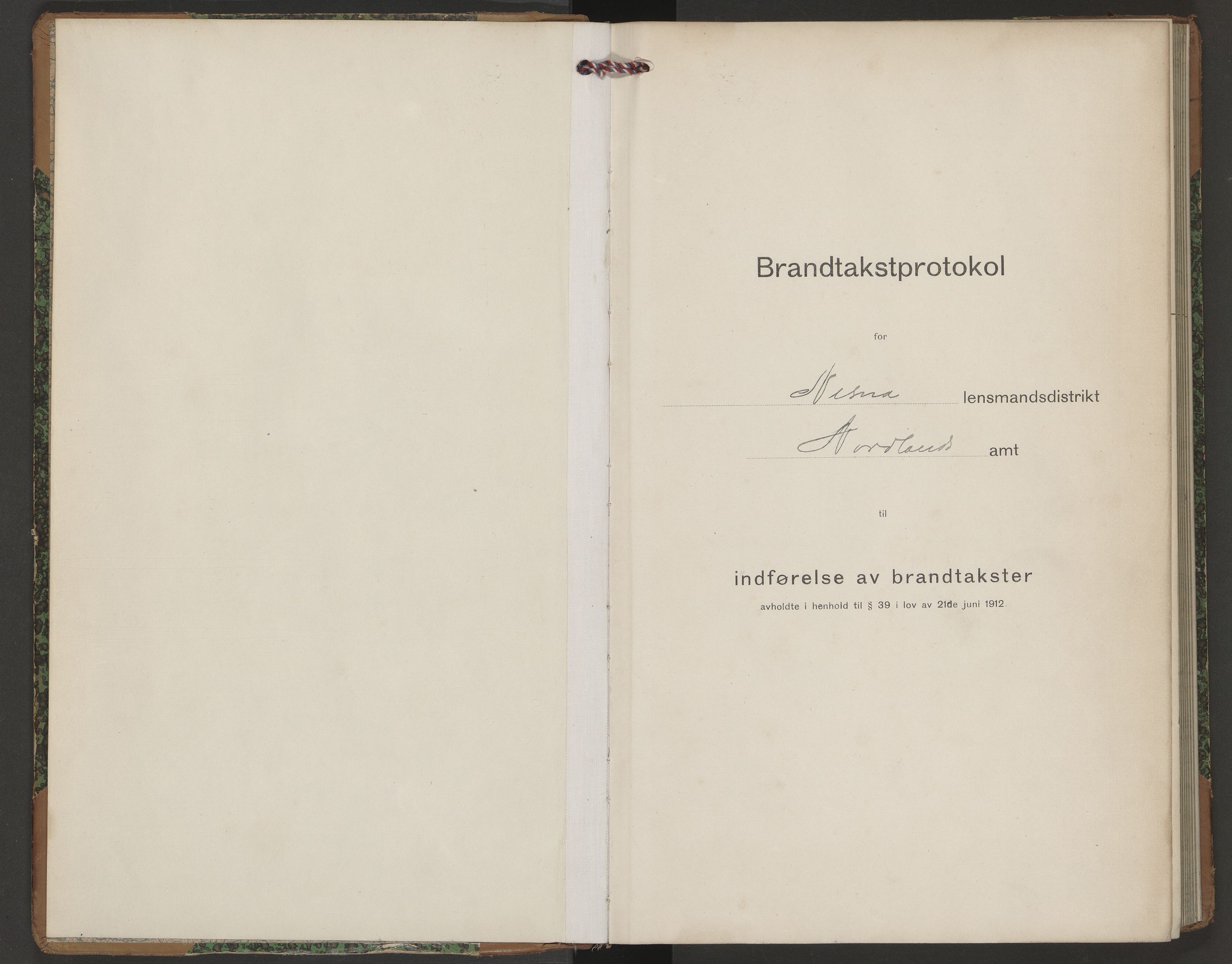 Norges Brannkasse Nesna, AV/SAT-A-5575/Fb/L0004: Branntakstprotokoll, 1916-1919