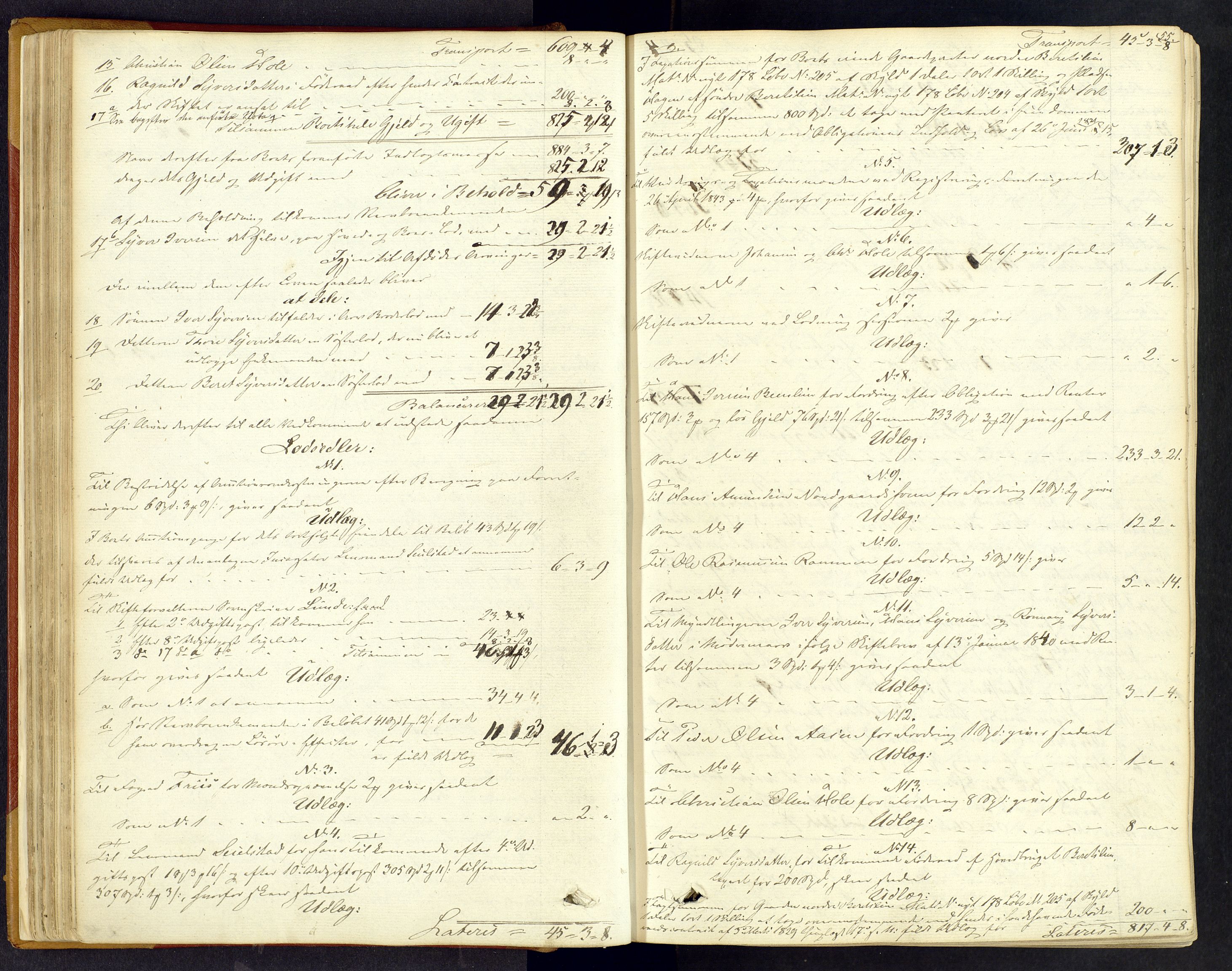 Sør-Gudbrandsdal tingrett, SAH/TING-004/J/Ja/Jac/L0001: Skifteforhandlings- og skifteutlodningsprotokoll, 1842-1853, p. 54b-55a