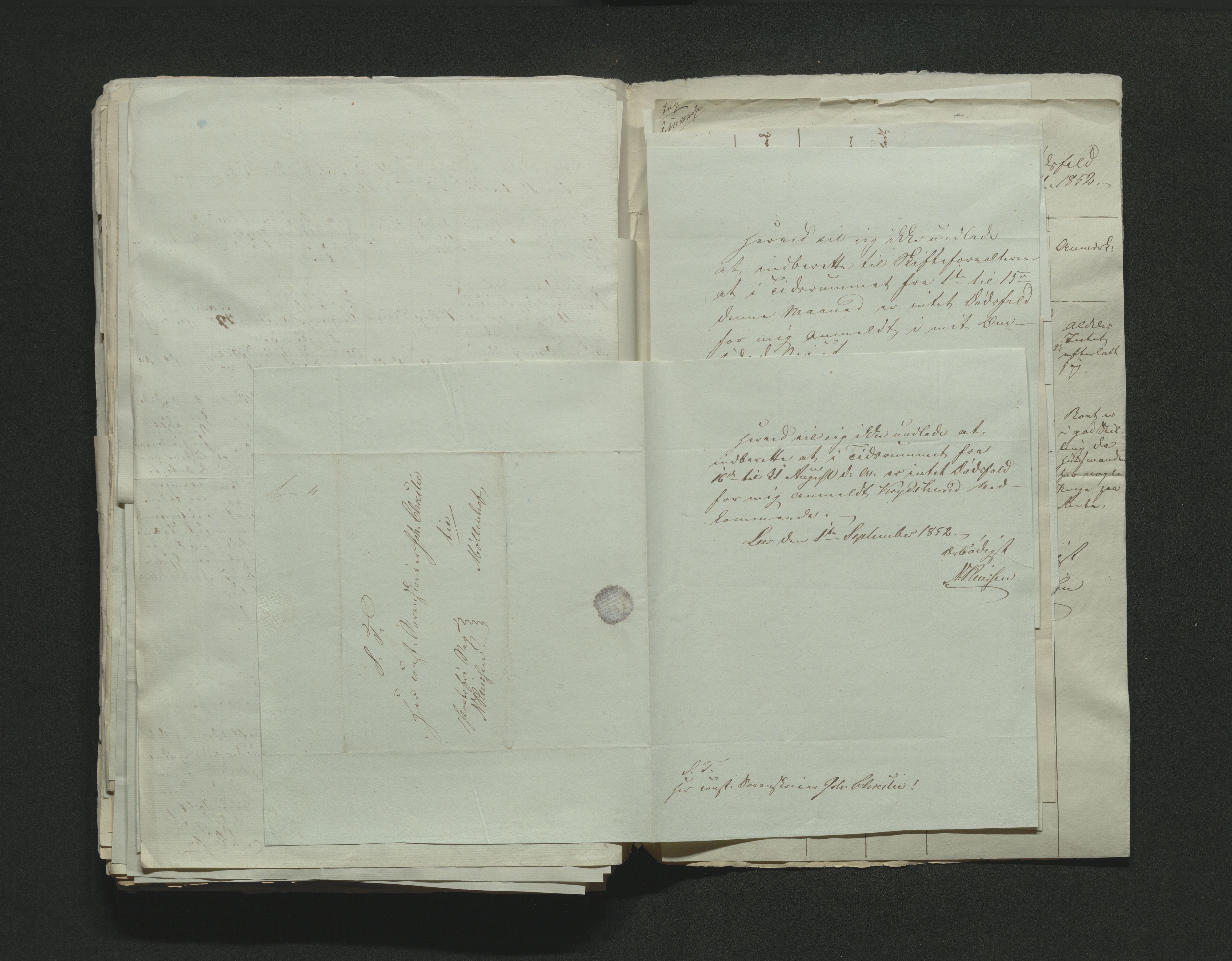 Eiker, Modum og Sigdal sorenskriveri, AV/SAKO-A-123/H/Ha/Hab/L0008: Dødsfallsmeldinger, 1850-1853