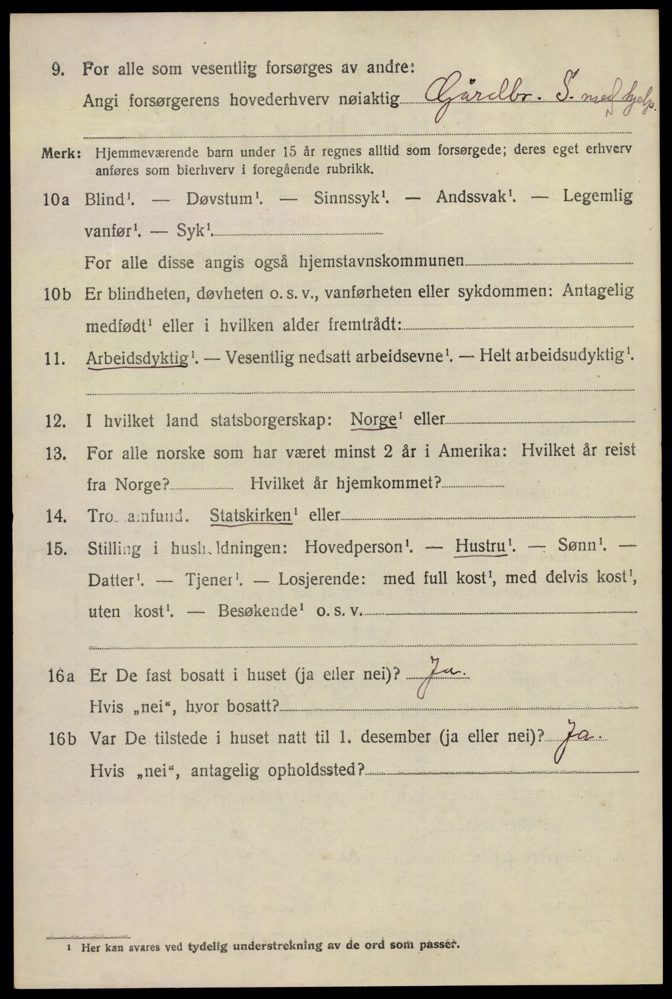 SAO, 1920 census for Nannestad, 1920, p. 2614