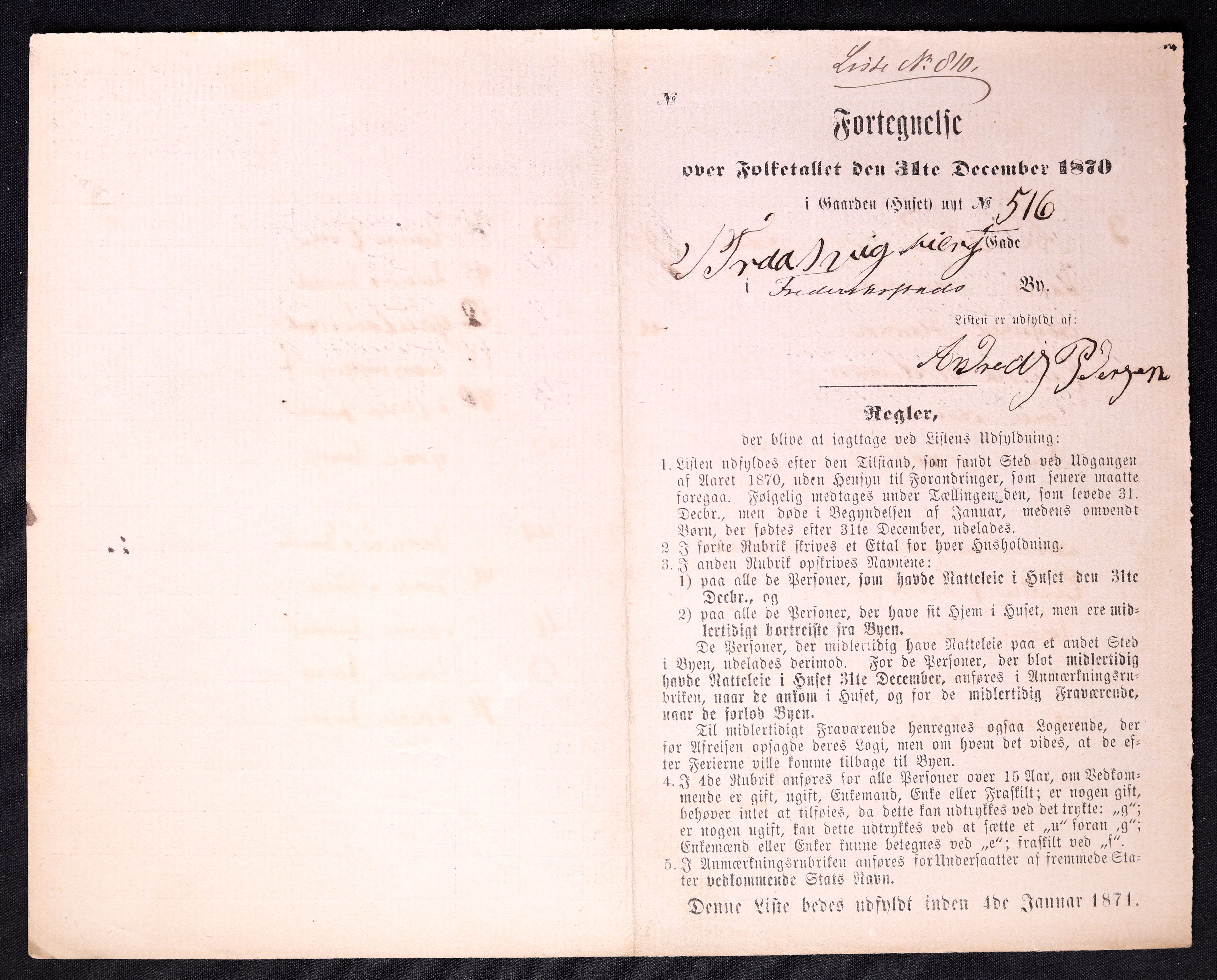 RA, 1870 census for 0103 Fredrikstad, 1870, p. 1623