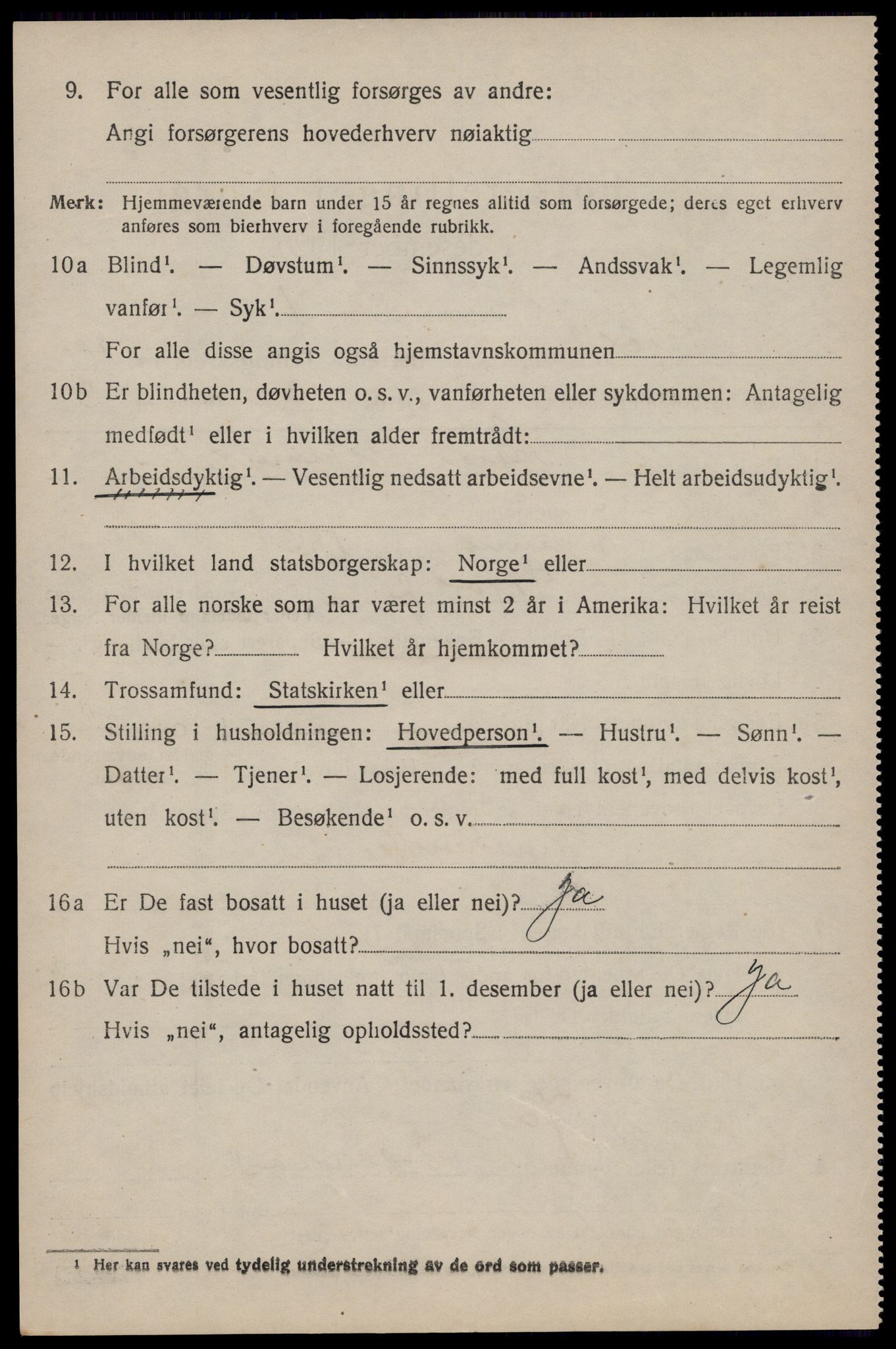 SAST, 1920 census for Skjold, 1920, p. 2377