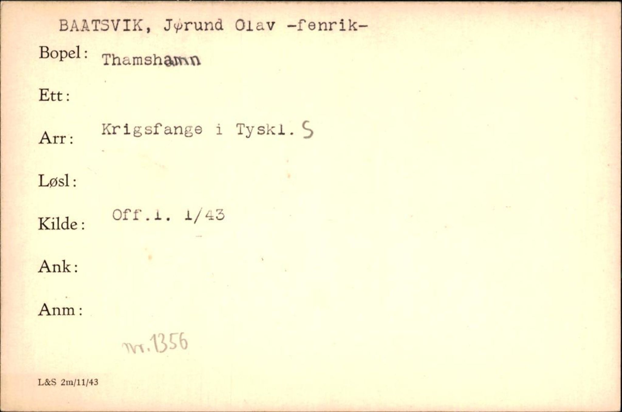 Forsvaret, Forsvarets krigshistoriske avdeling, AV/RA-RAFA-2017/Y/Yf/L0200: II-C-11-2102  -  Norske krigsfanger i Tyskland, 1940-1945, p. 60