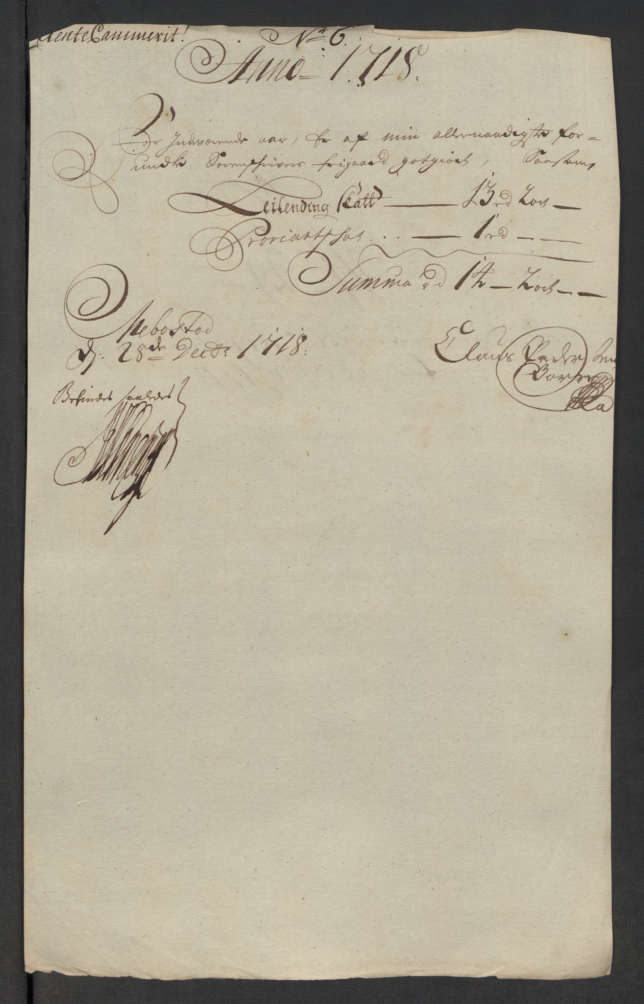 Rentekammeret inntil 1814, Reviderte regnskaper, Fogderegnskap, AV/RA-EA-4092/R57/L3866: Fogderegnskap Fosen, 1718, p. 188