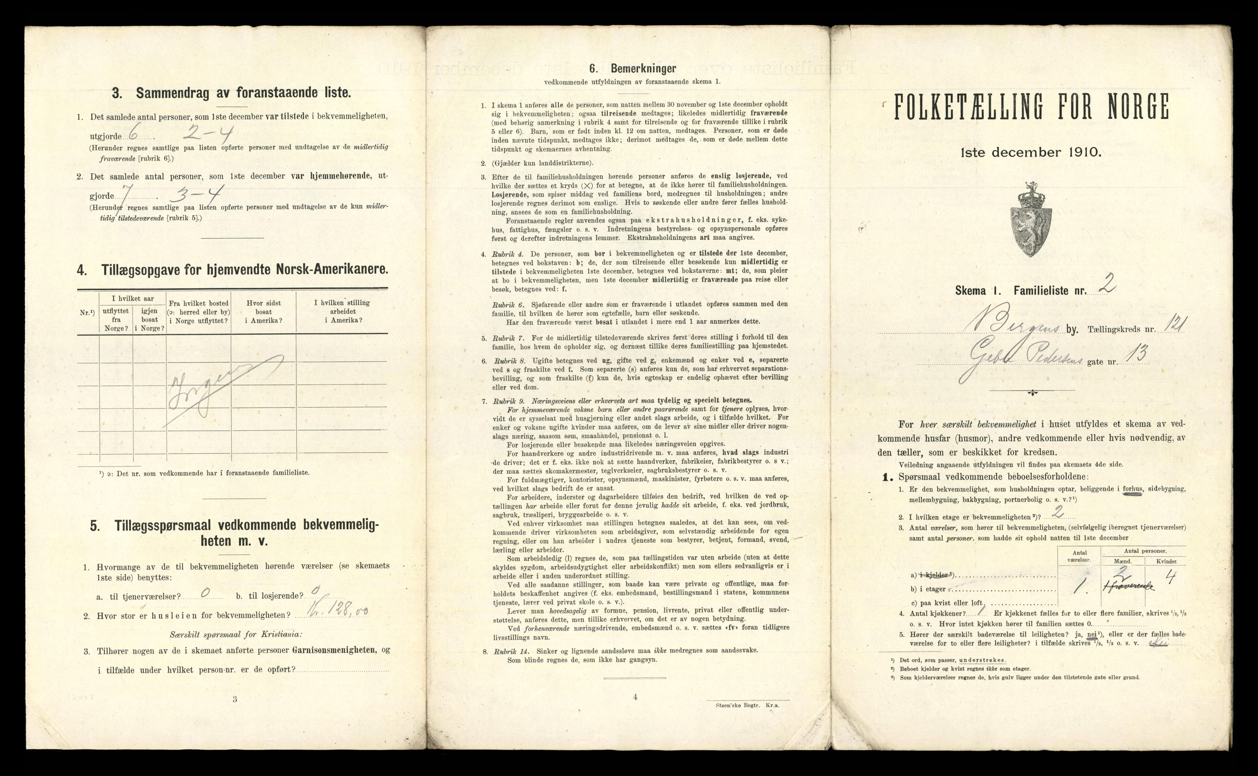 RA, 1910 census for Bergen, 1910, p. 41833