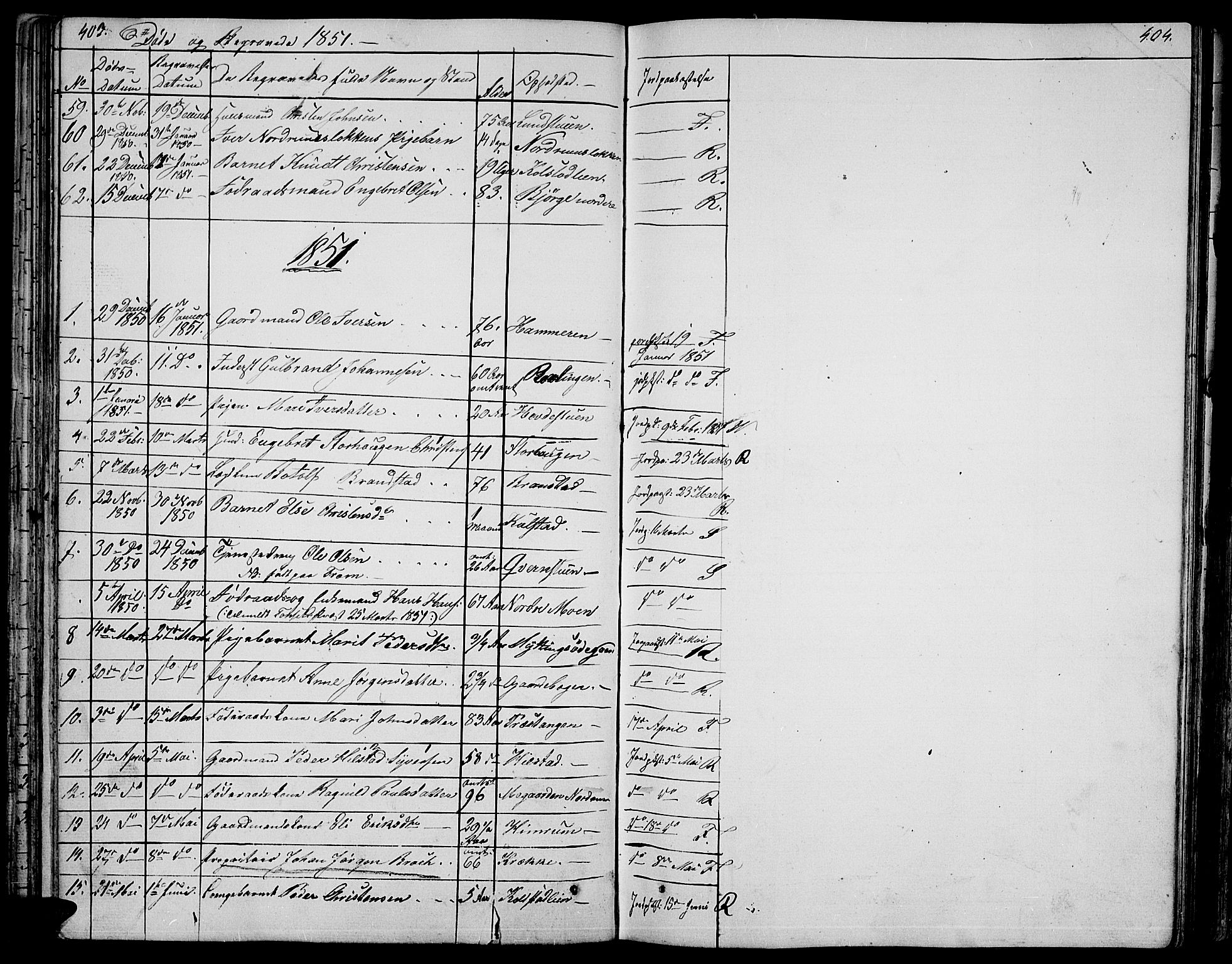 Ringebu prestekontor, SAH/PREST-082/H/Ha/Hab/L0002: Parish register (copy) no. 2, 1839-1853, p. 403-404