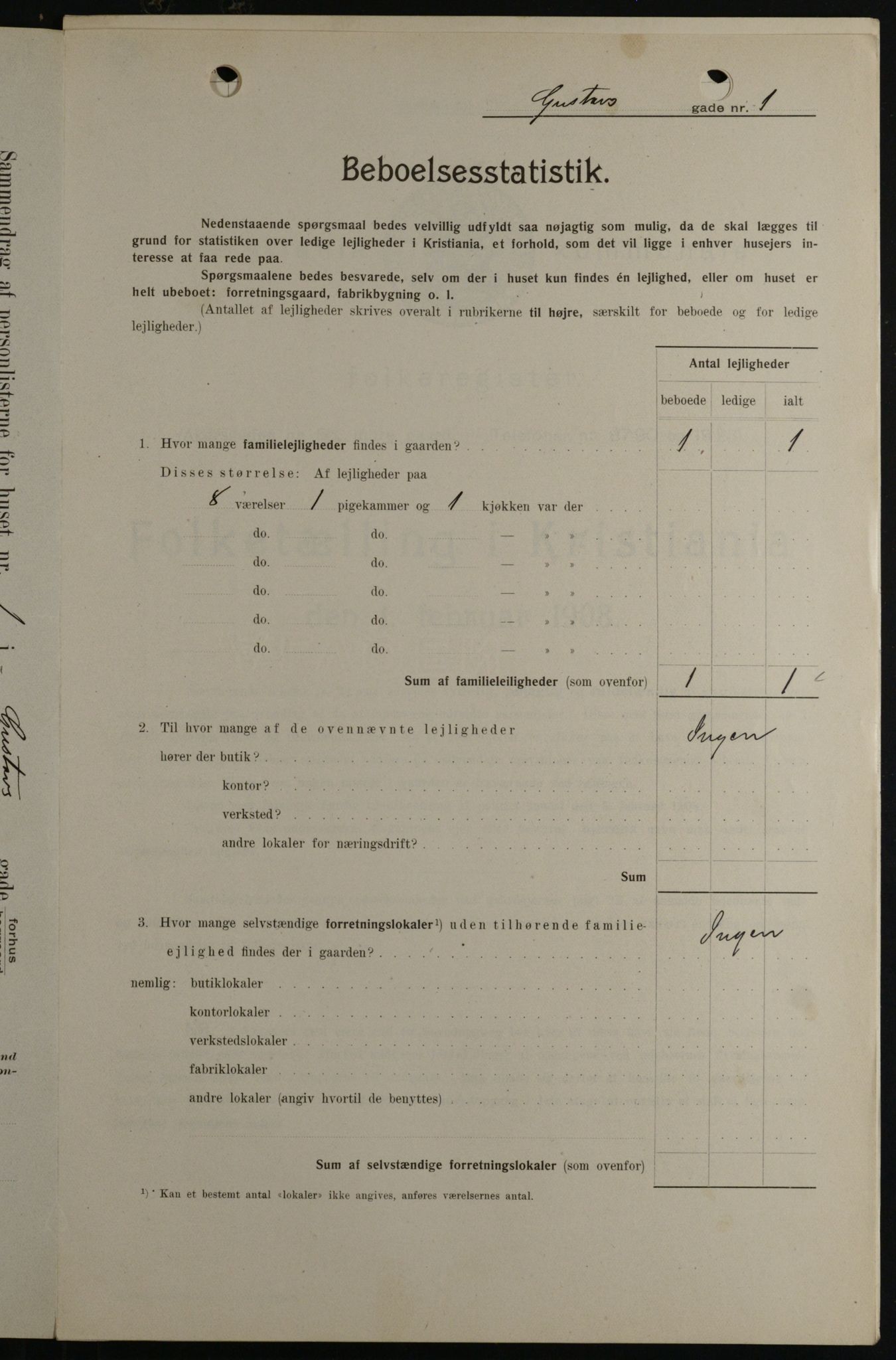 OBA, Municipal Census 1908 for Kristiania, 1908, p. 29301