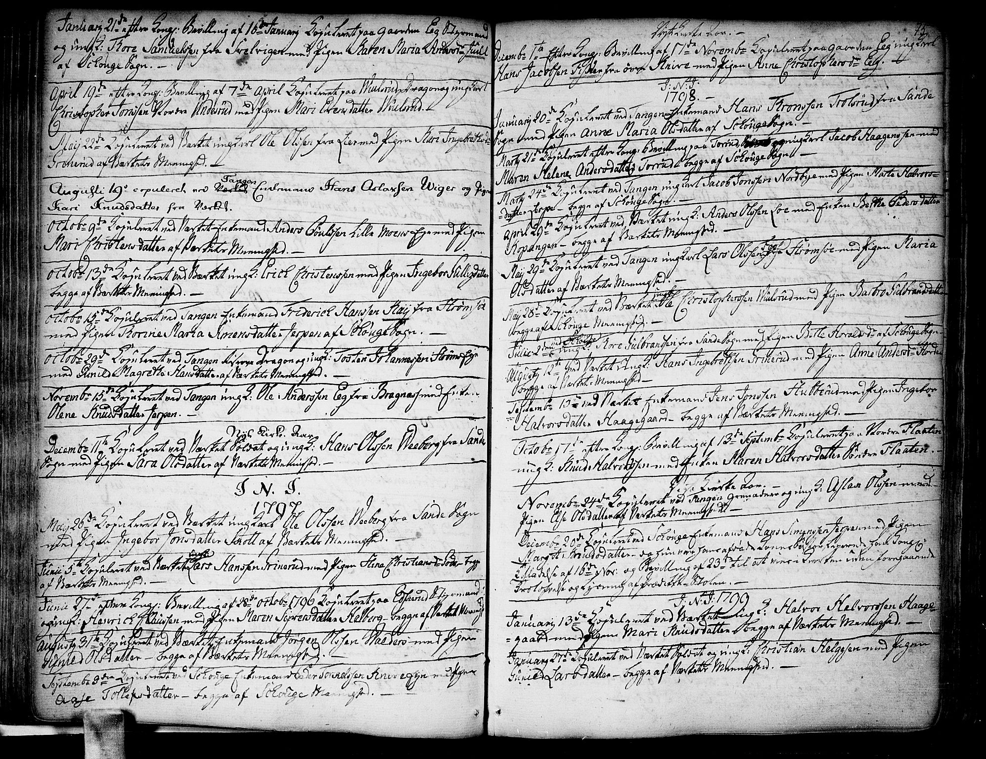 Skoger kirkebøker, SAKO/A-59/F/Fa/L0001: Parish register (official) no. I 1, 1746-1814, p. 75