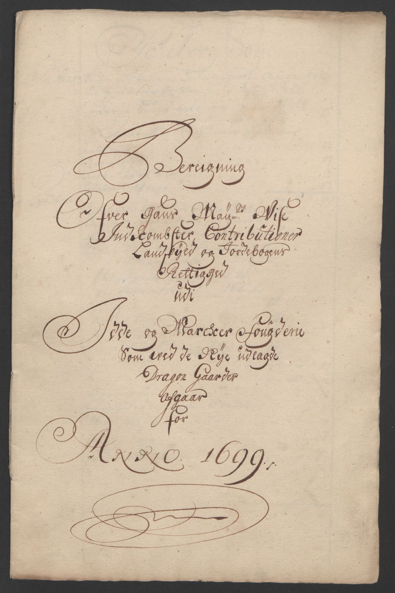 Rentekammeret inntil 1814, Reviderte regnskaper, Fogderegnskap, AV/RA-EA-4092/R01/L0014: Fogderegnskap Idd og Marker, 1699, p. 121