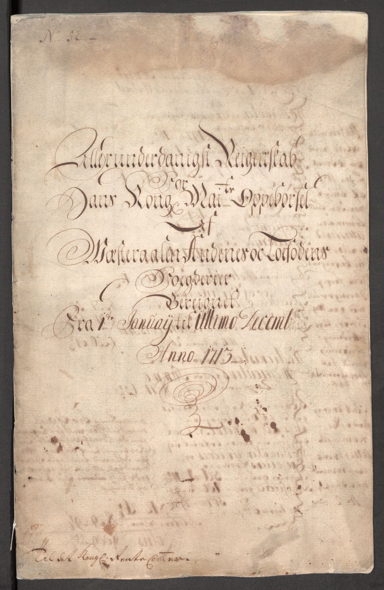 Rentekammeret inntil 1814, Reviderte regnskaper, Fogderegnskap, AV/RA-EA-4092/R67/L4679: Fogderegnskap Vesterålen, Andenes og Lofoten, 1711-1713, p. 67