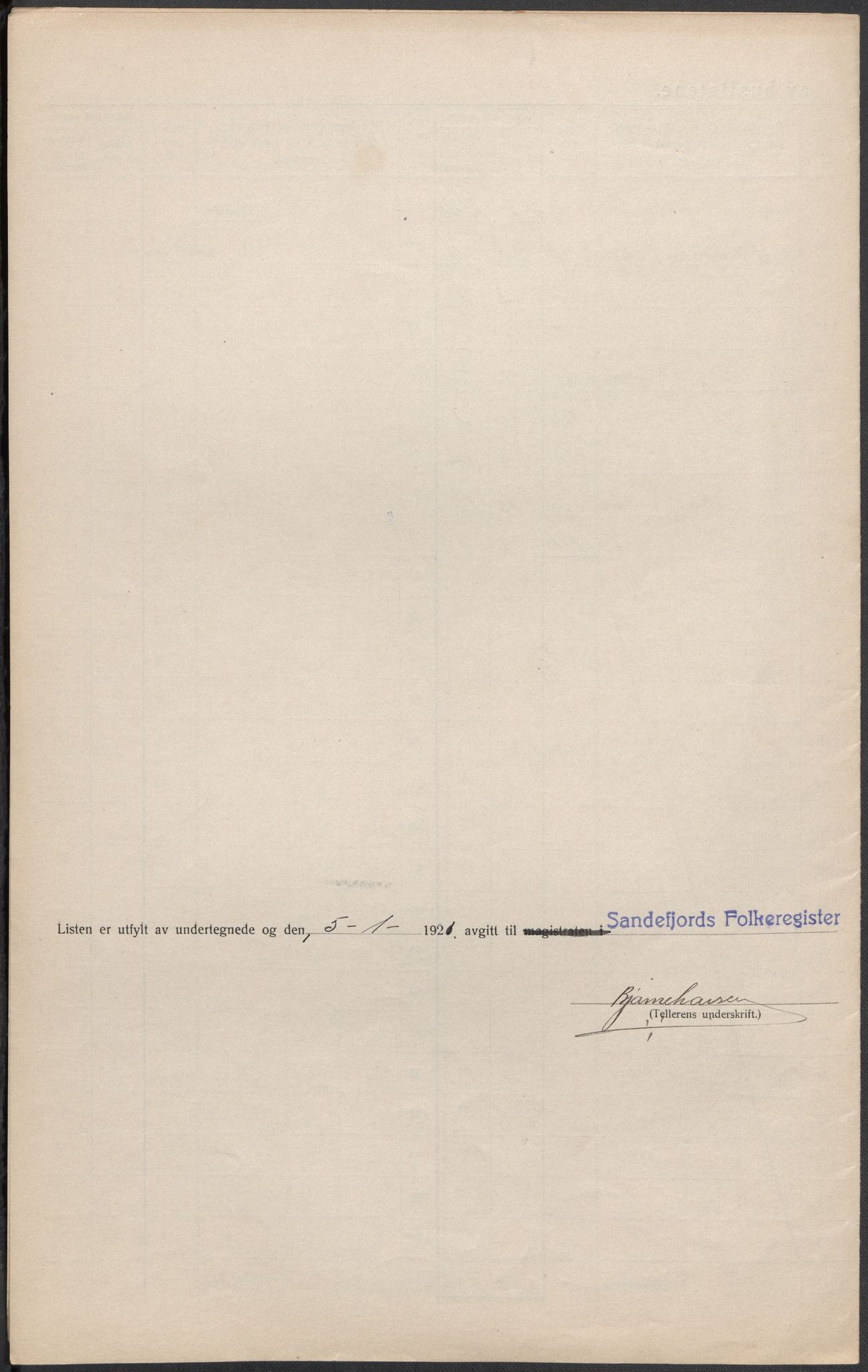 SAKO, 1920 census for Sandefjord, 1920, p. 8