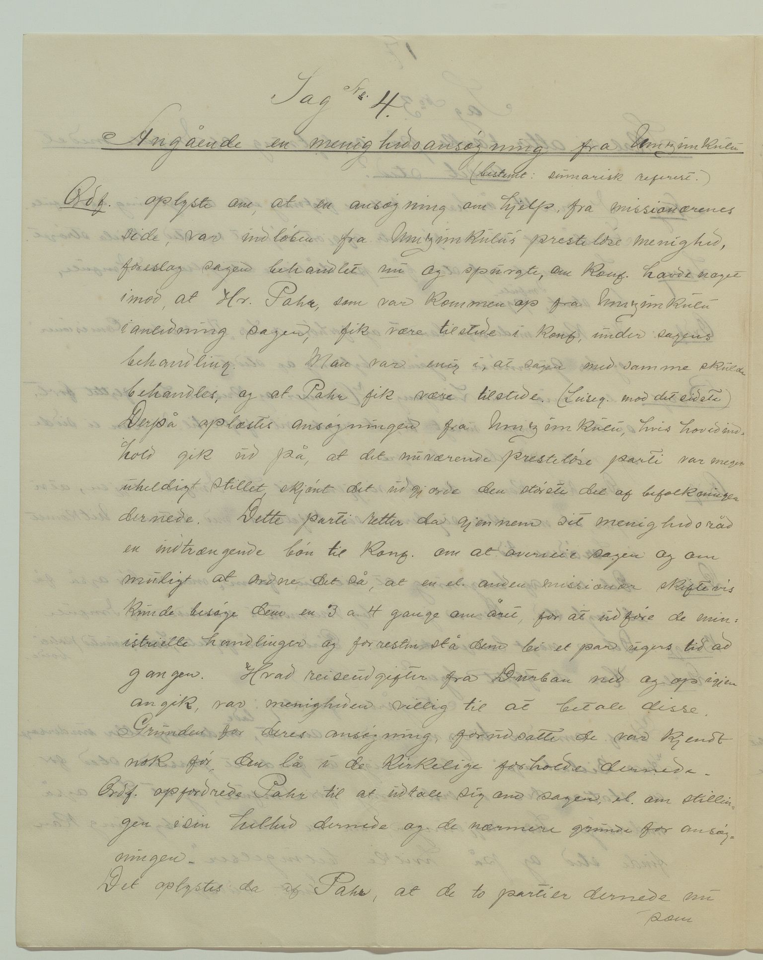 Det Norske Misjonsselskap - hovedadministrasjonen, VID/MA-A-1045/D/Da/Daa/L0040/0007: Konferansereferat og årsberetninger / Konferansereferat fra Sør-Afrika., 1894