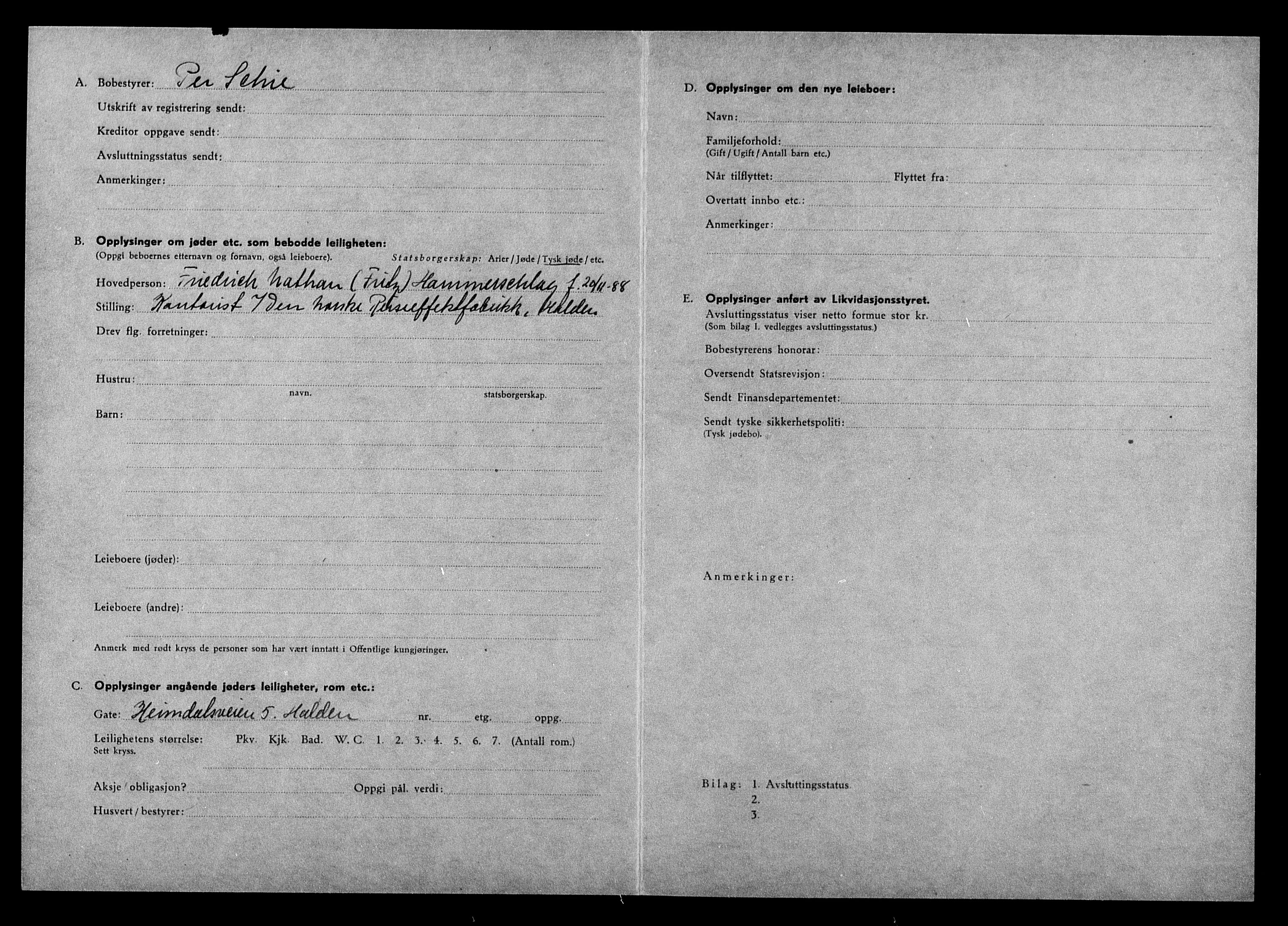 Justisdepartementet, Tilbakeføringskontoret for inndratte formuer, AV/RA-S-1564/H/Hc/Hcd/L0998: --, 1945-1947, p. 124