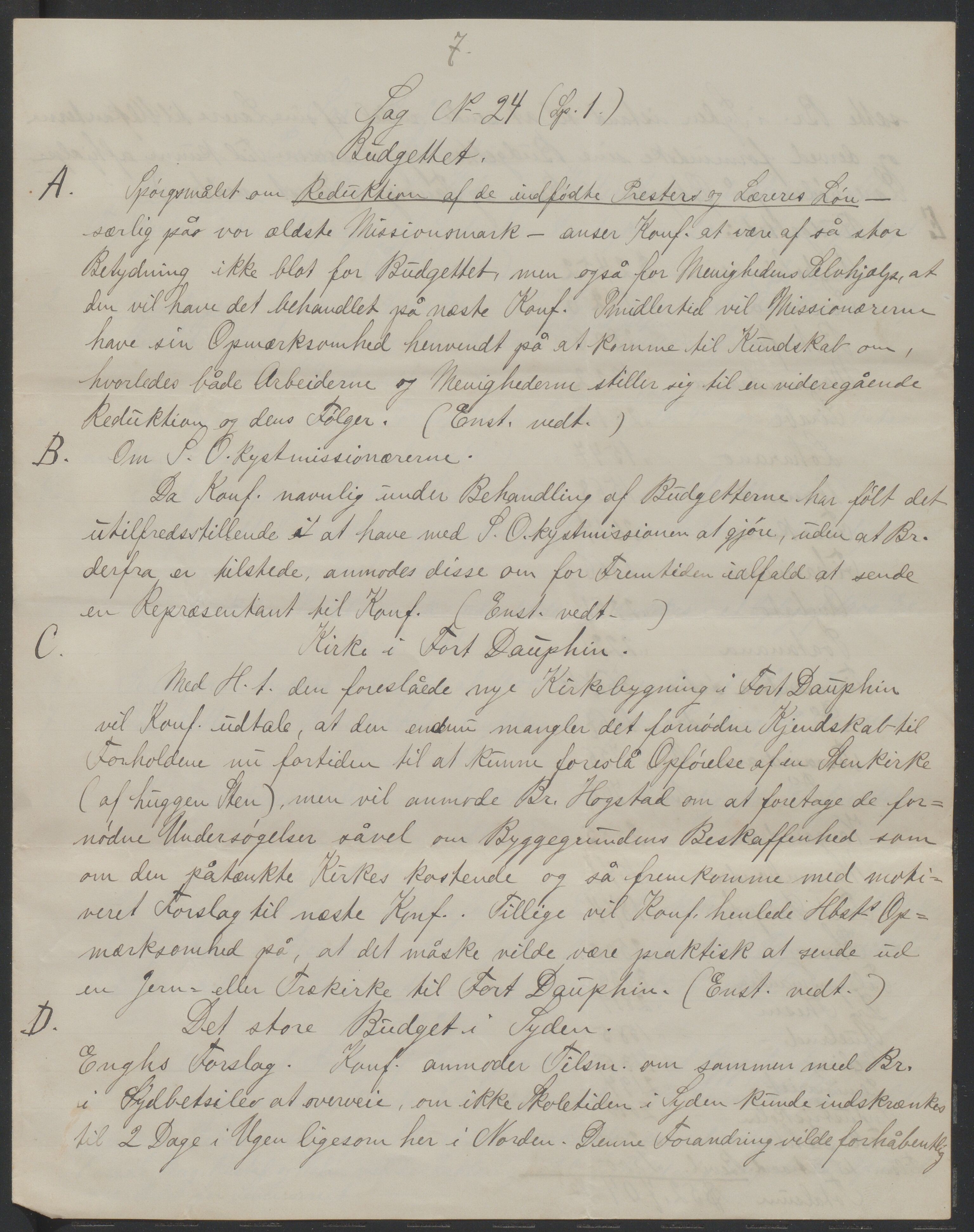 Det Norske Misjonsselskap - hovedadministrasjonen, VID/MA-A-1045/D/Da/Daa/L0038/0001: Konferansereferat og årsberetninger / Konferansereferat fra Madagaskar Innland., 1890