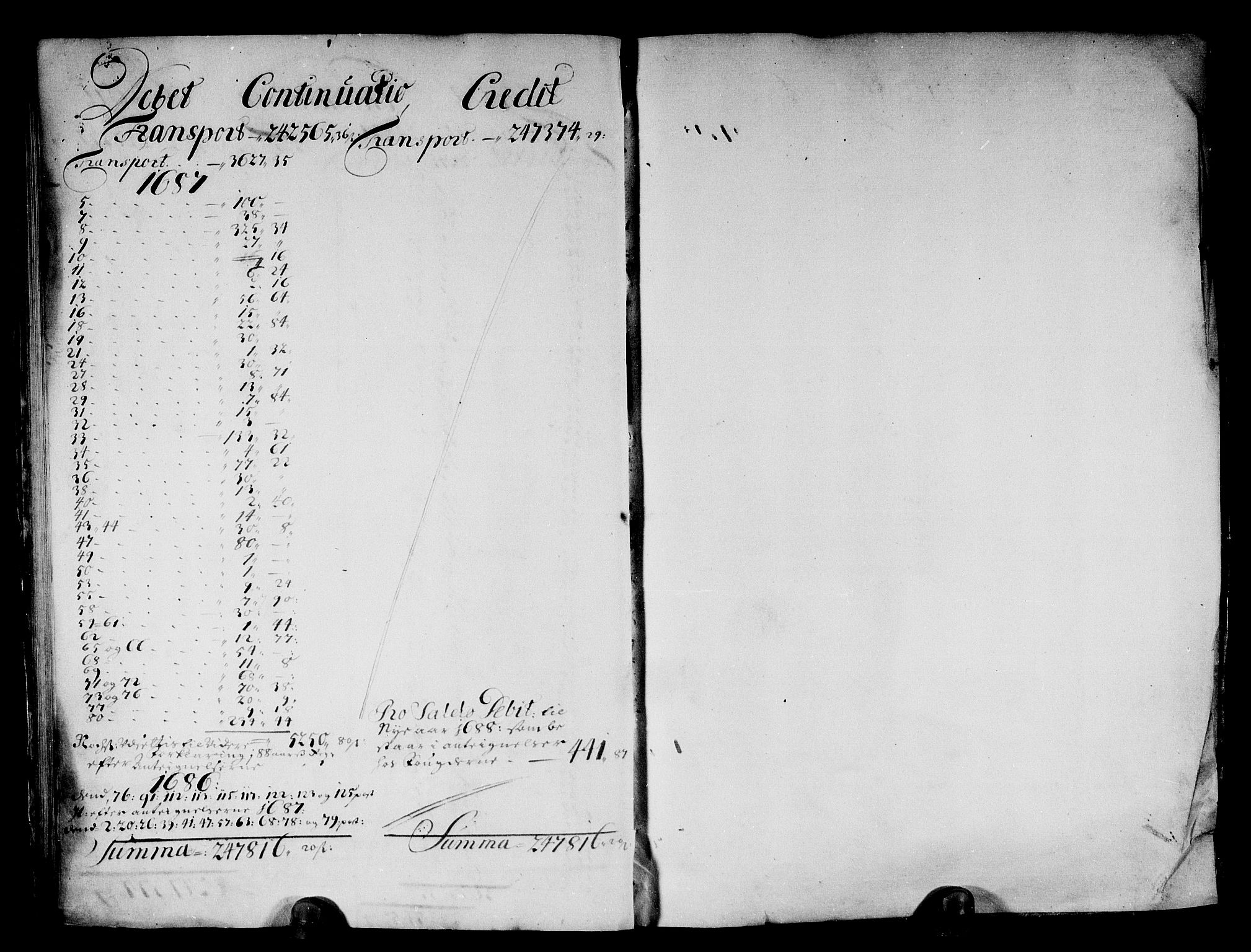 Rentekammeret inntil 1814, Reviderte regnskaper, Stiftamtstueregnskaper, Bergen stiftamt, AV/RA-EA-6043/R/Rc/L0083: Bergen stiftamt, 1685-1687