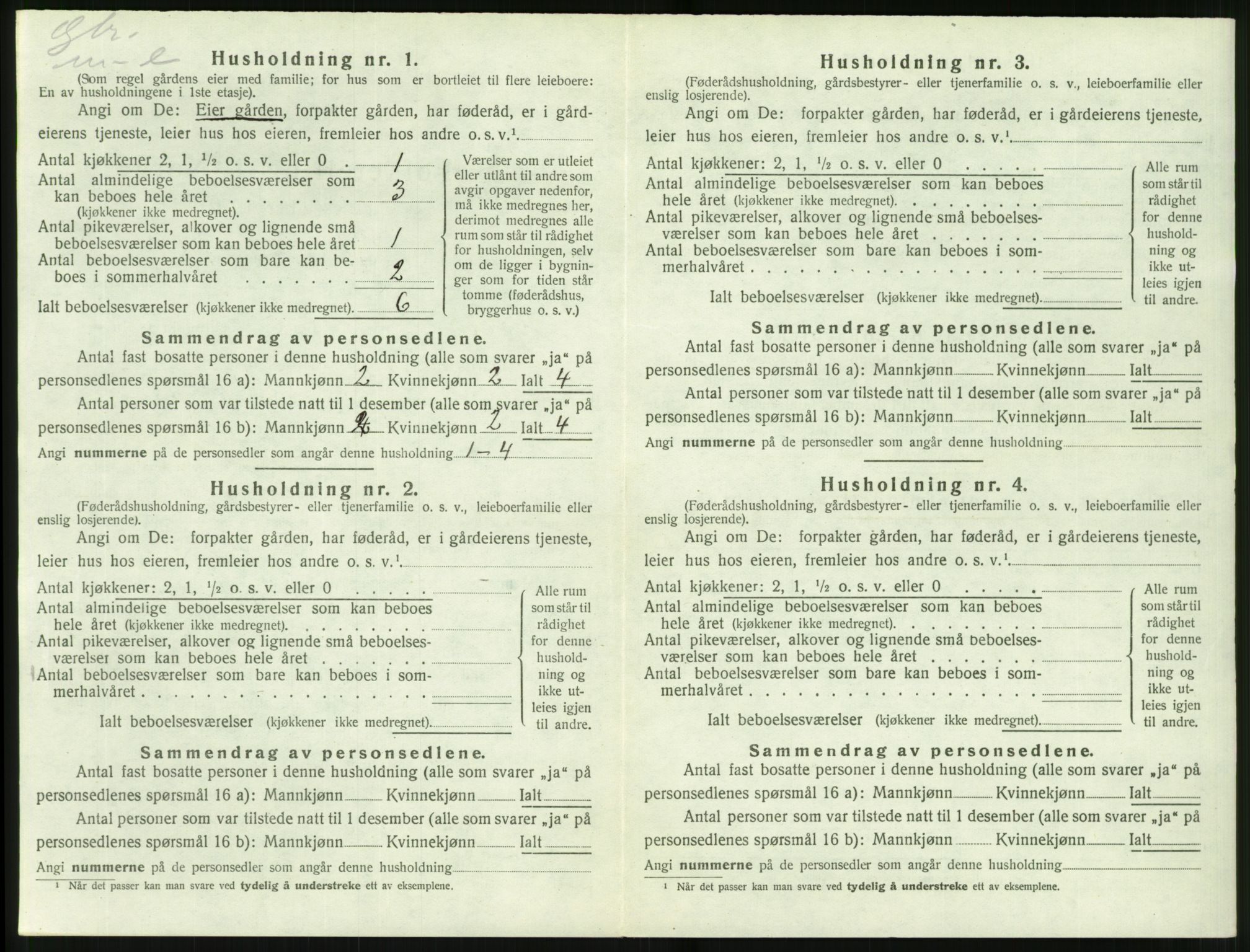 SAT, 1920 census for Hjørundfjord, 1920, p. 174