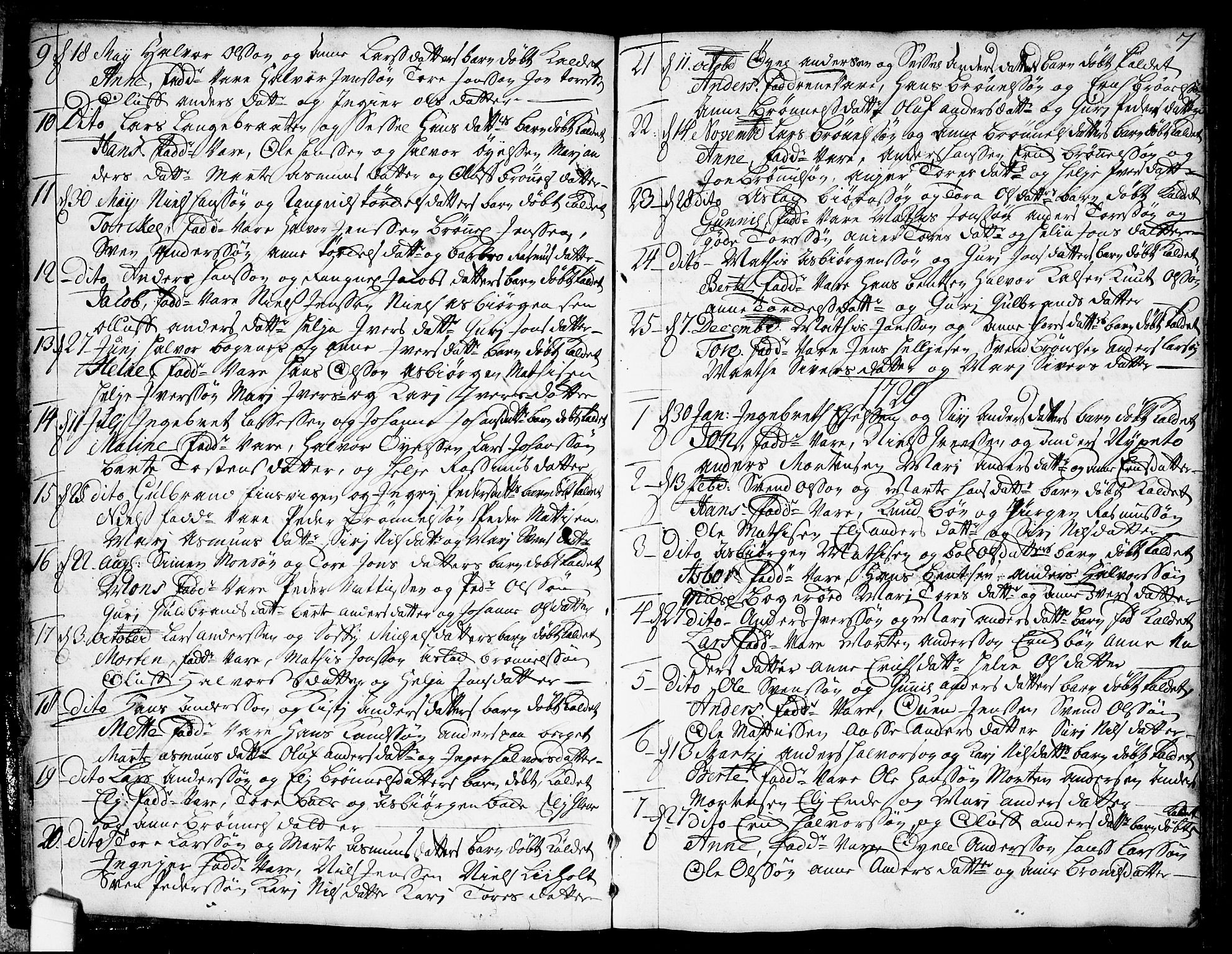 Idd prestekontor Kirkebøker, SAO/A-10911/F/Fb/L0001: Parish register (official) no. II 1, 1720-1789, p. 7