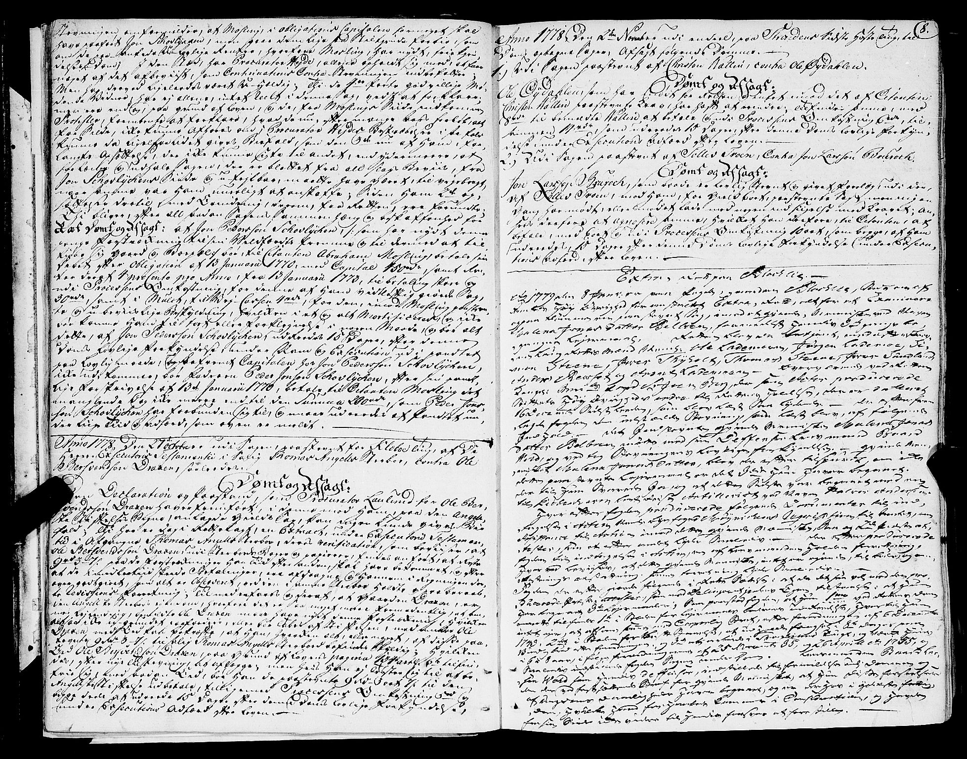 Strinda og Selbu sorenskriveri, AV/SAT-A-0015/1/1A/L0014: Tingbok 13, 1778-1787, p. 7b-8a