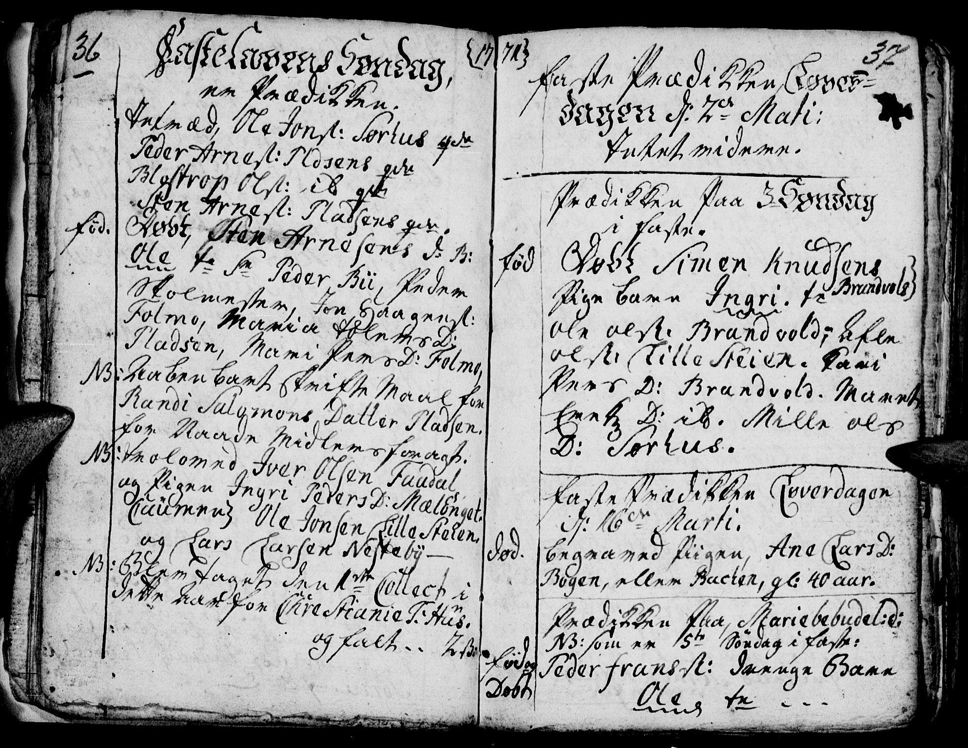 Tynset prestekontor, SAH/PREST-058/H/Ha/Hab/L0009: Parish register (official) no. 9, 1769-1781, p. 36-37