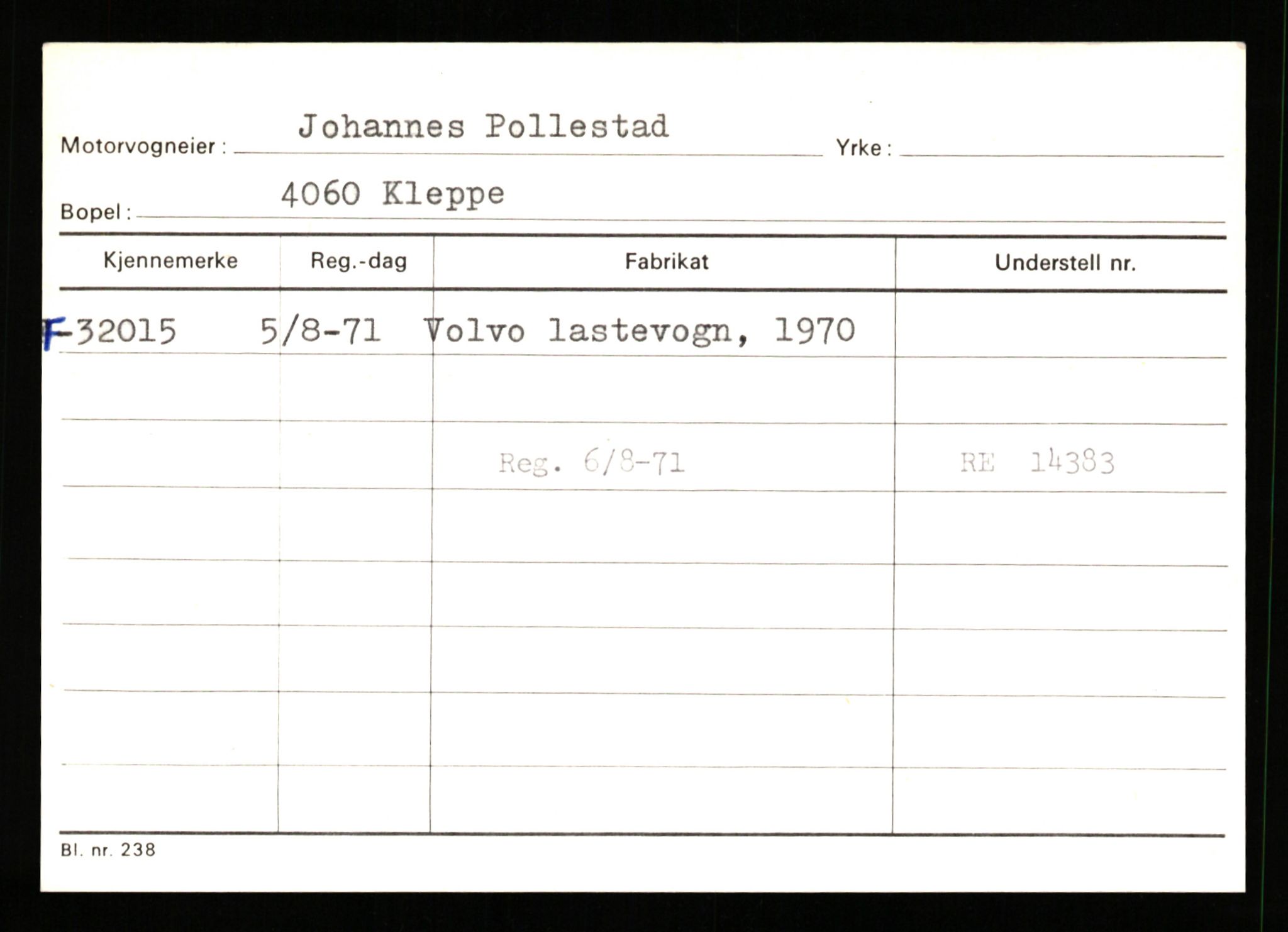 Stavanger trafikkstasjon, AV/SAST-A-101942/0/G/L0005: Registreringsnummer: 23000 - 34245, 1930-1971, p. 2764