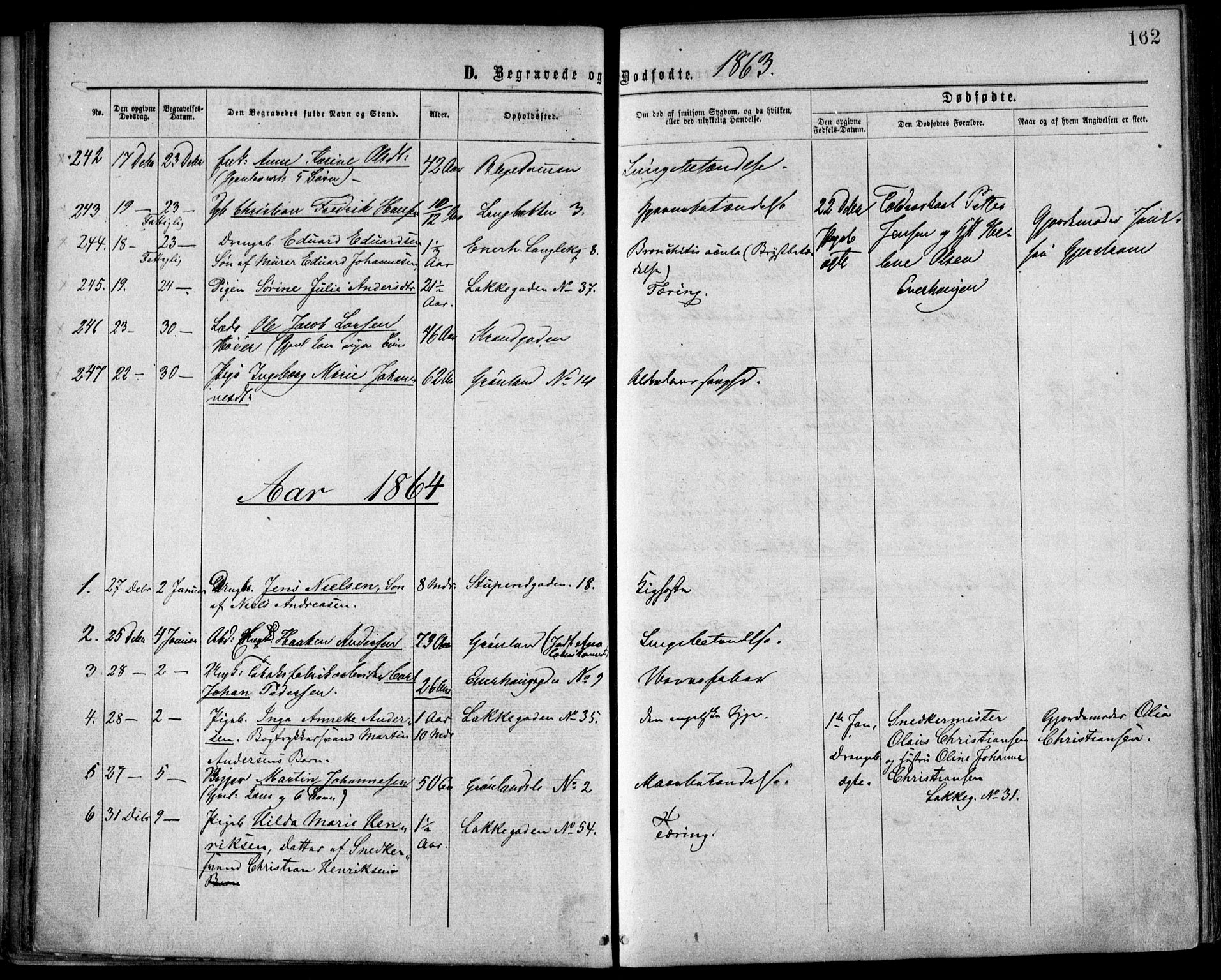 Grønland prestekontor Kirkebøker, SAO/A-10848/F/Fa/L0003: Parish register (official) no. 3, 1862-1868, p. 162