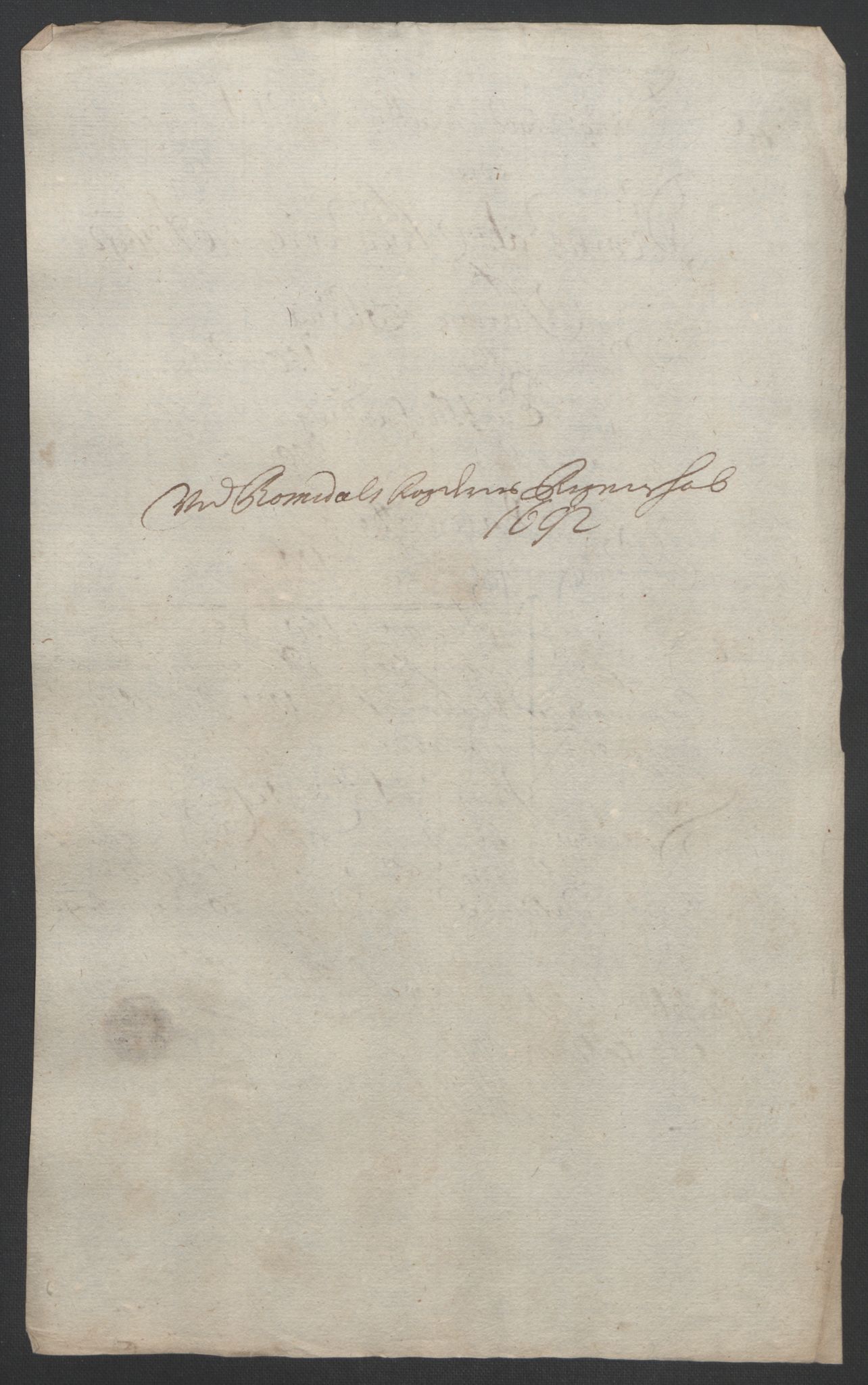 Rentekammeret inntil 1814, Reviderte regnskaper, Fogderegnskap, RA/EA-4092/R55/L3650: Fogderegnskap Romsdal, 1692, p. 77