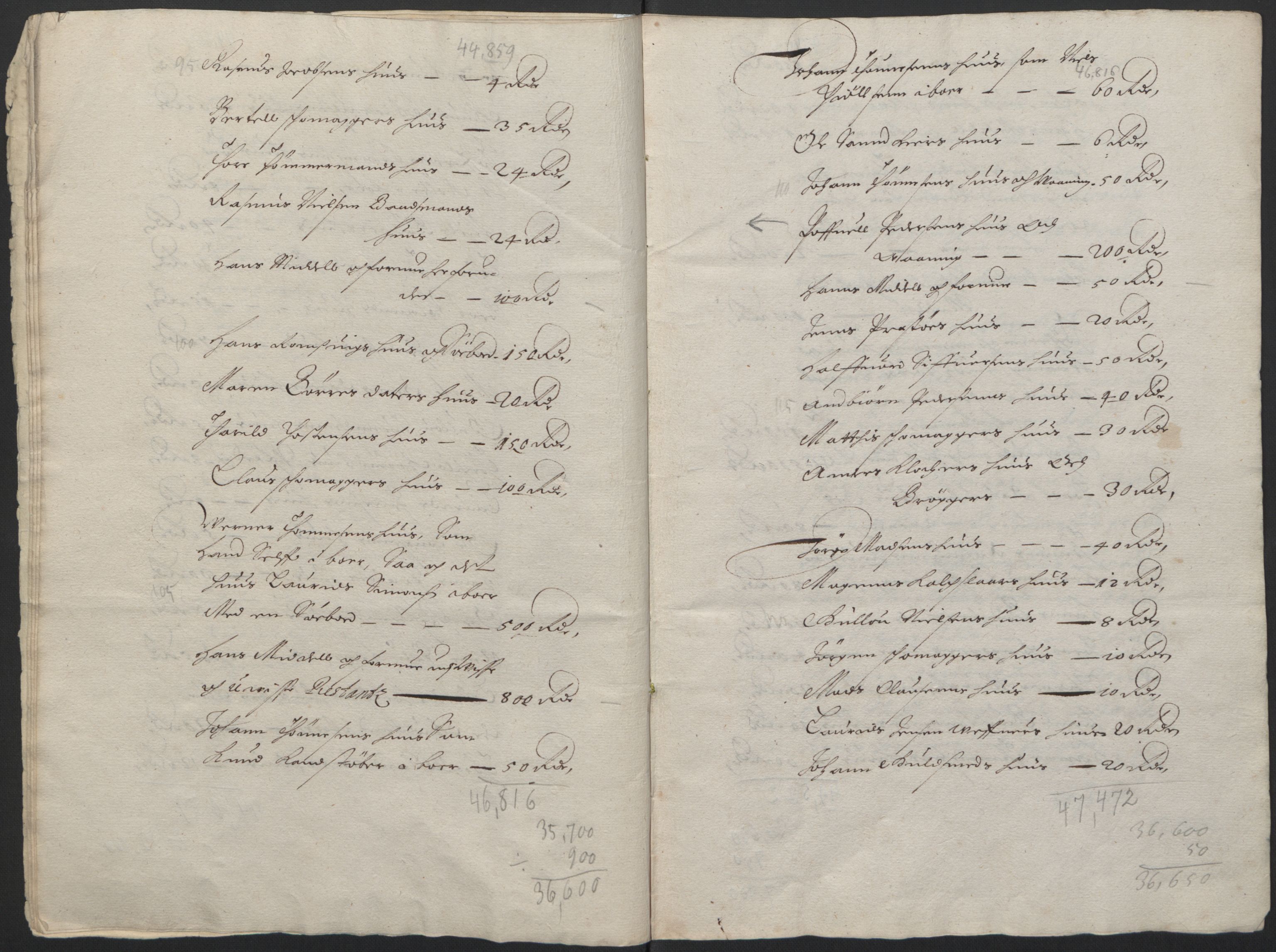 Rentekammeret inntil 1814, Realistisk ordnet avdeling, AV/RA-EA-4070/L/L0022/0007: Agder lagdømme: / Taksasjon av gårder, middel og formue i Kristiansand by, 1661