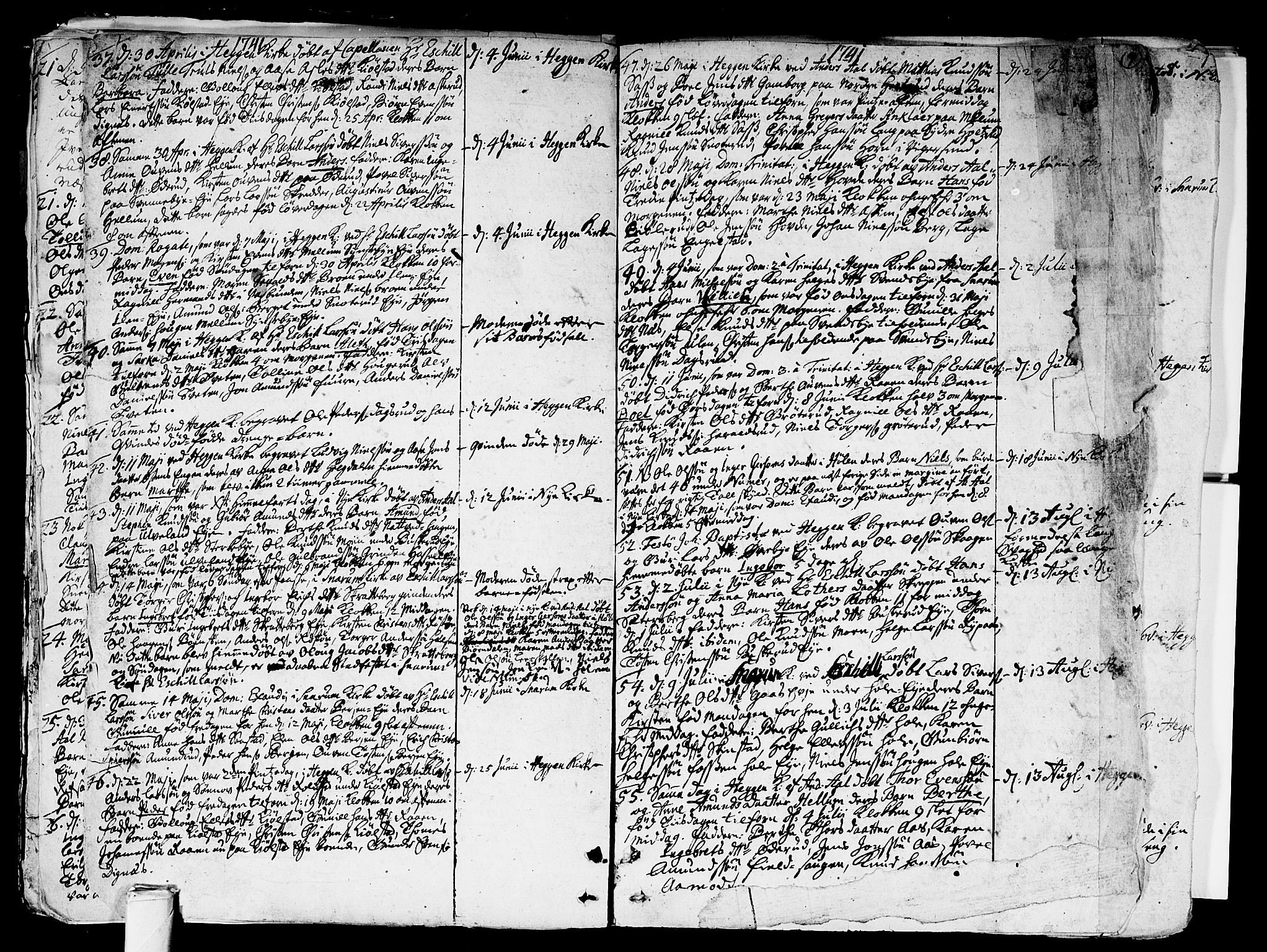 Modum kirkebøker, AV/SAKO-A-234/F/Fa/L0002: Parish register (official) no. 2, 1741-1782, p. 8-9