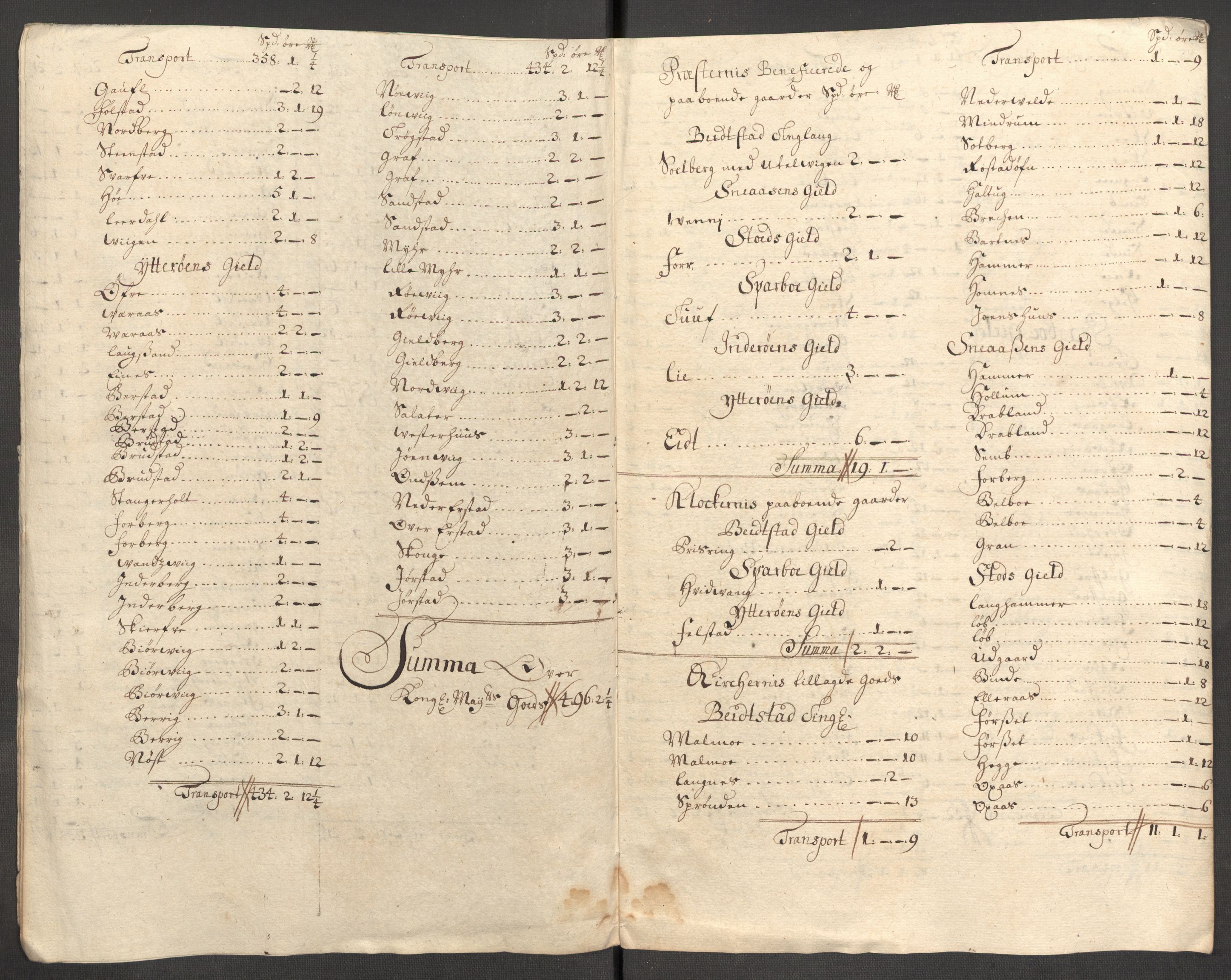 Rentekammeret inntil 1814, Reviderte regnskaper, Fogderegnskap, AV/RA-EA-4092/R63/L4317: Fogderegnskap Inderøy, 1709, p. 224