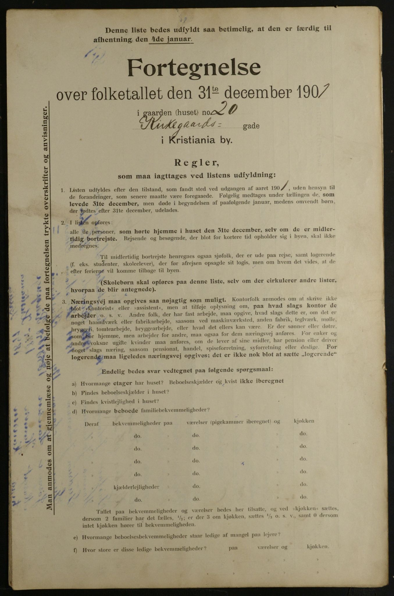 OBA, Municipal Census 1901 for Kristiania, 1901, p. 7886