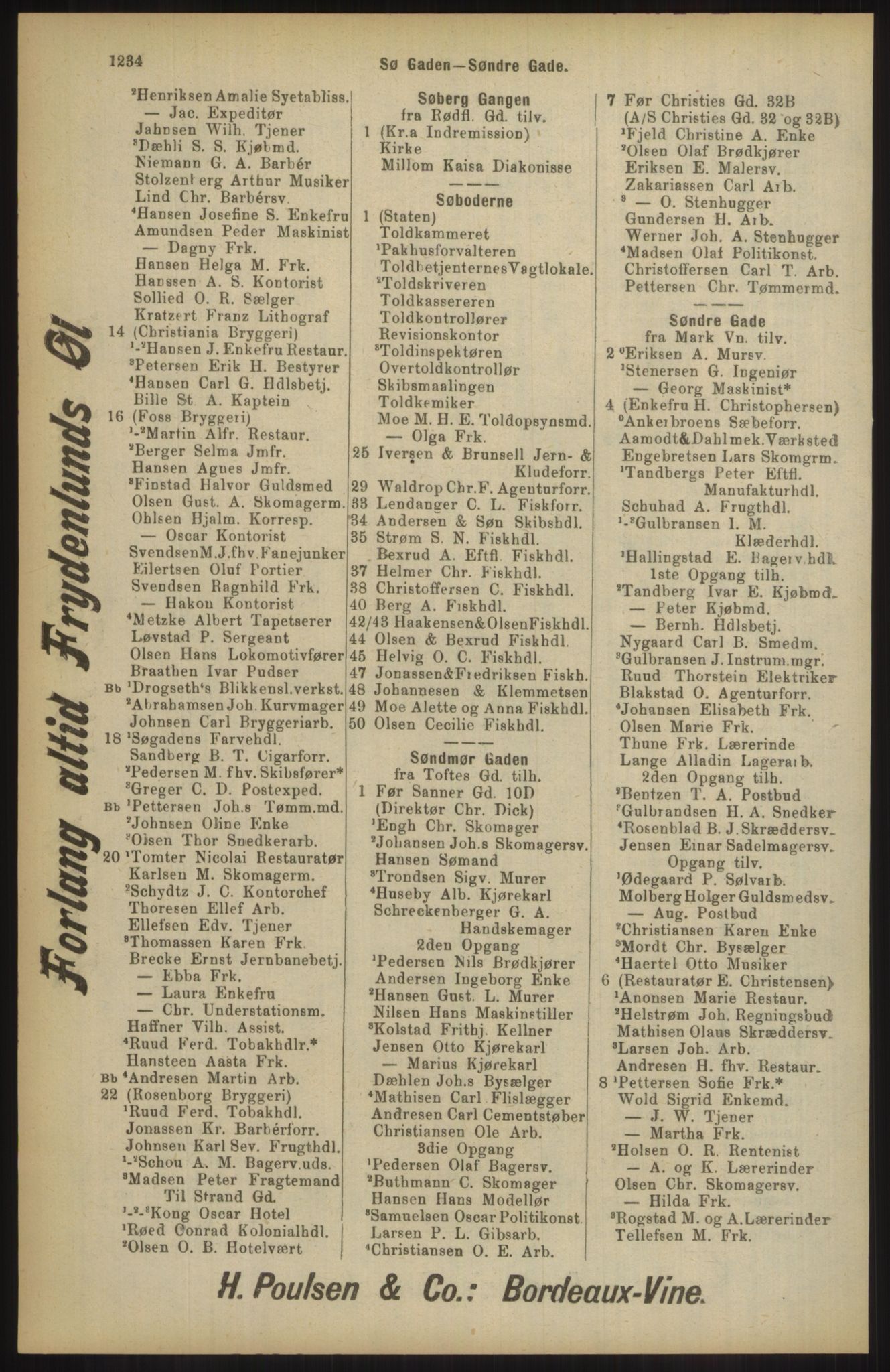 Kristiania/Oslo adressebok, PUBL/-, 1904, p. 1234