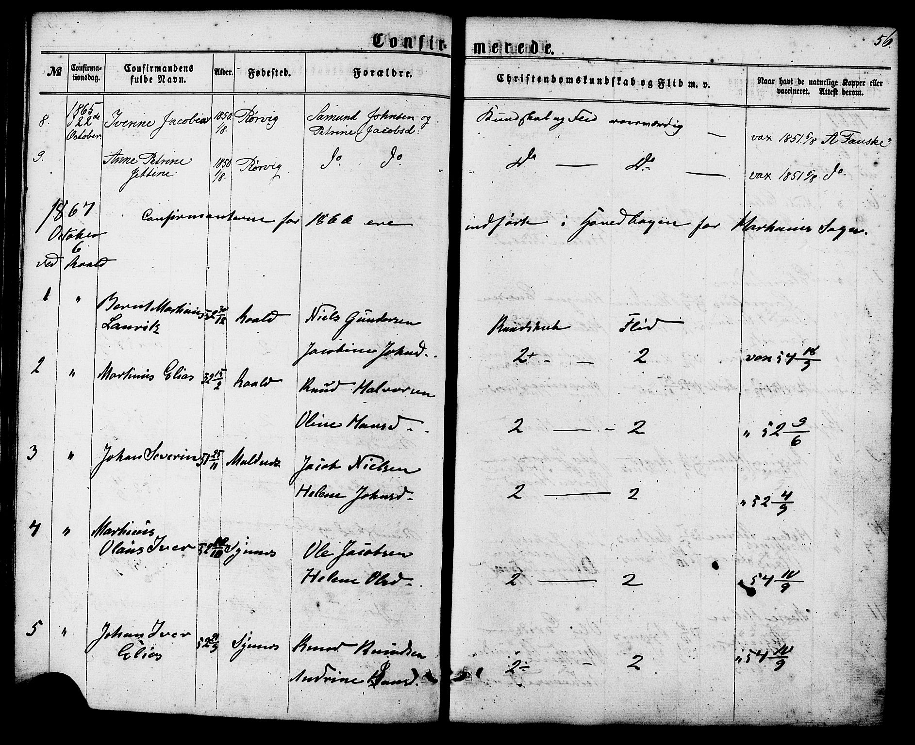 Ministerialprotokoller, klokkerbøker og fødselsregistre - Møre og Romsdal, AV/SAT-A-1454/537/L0518: Parish register (official) no. 537A02, 1862-1876, p. 56