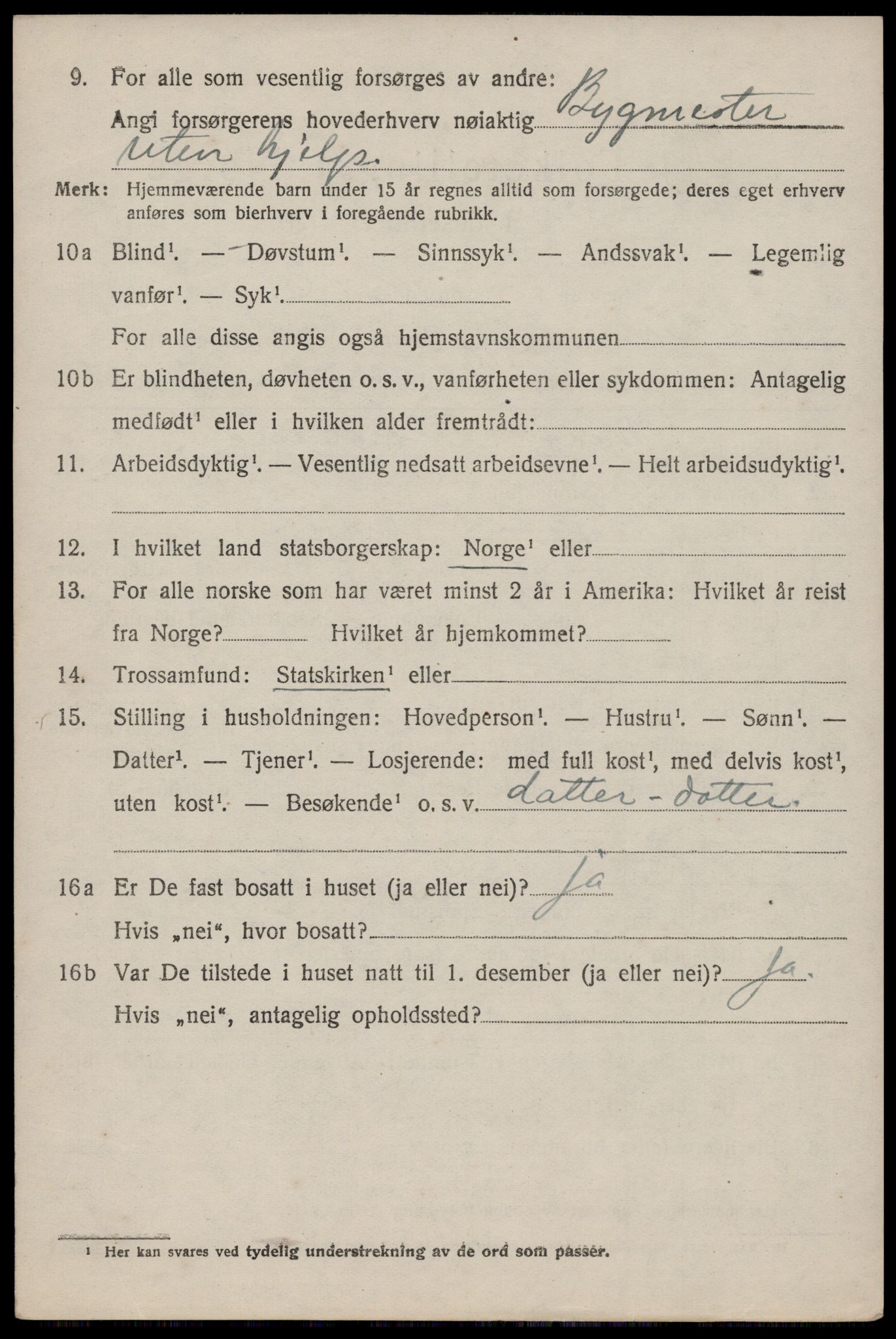 SAST, 1920 census for Skåre, 1920, p. 5713