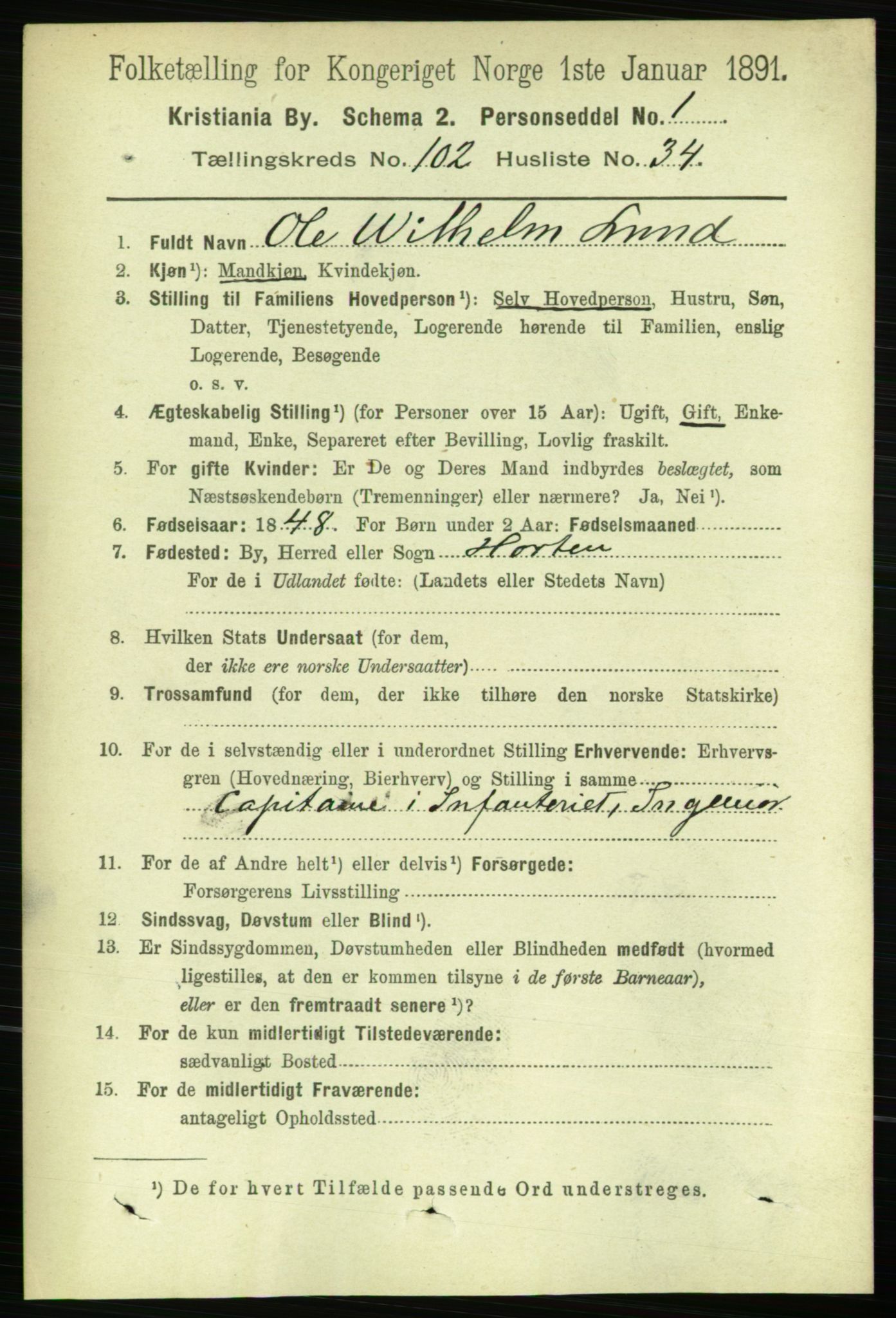 RA, 1891 census for 0301 Kristiania, 1891, p. 51238