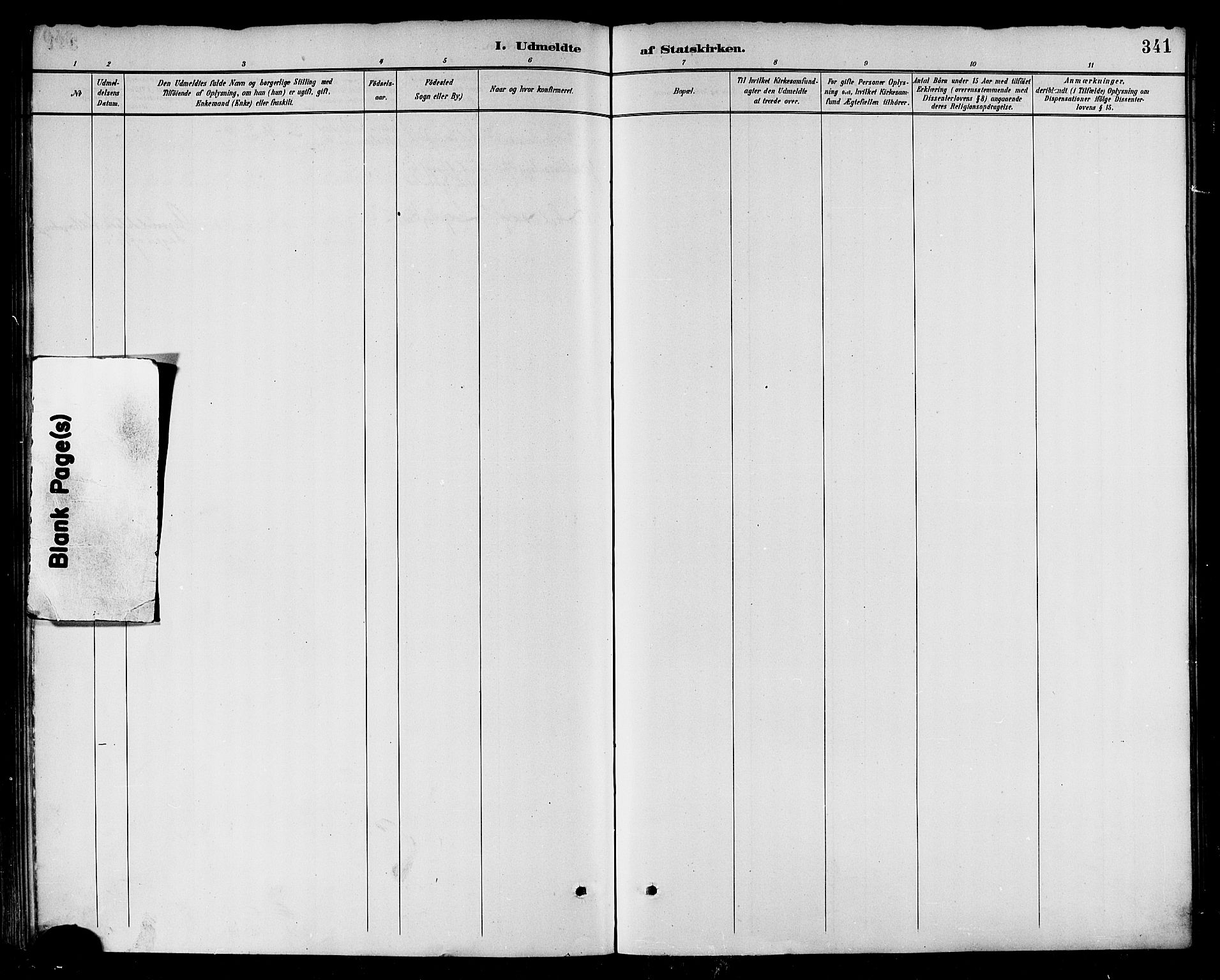 Ministerialprotokoller, klokkerbøker og fødselsregistre - Nordland, AV/SAT-A-1459/874/L1060: Parish register (official) no. 874A04, 1890-1899, p. 341