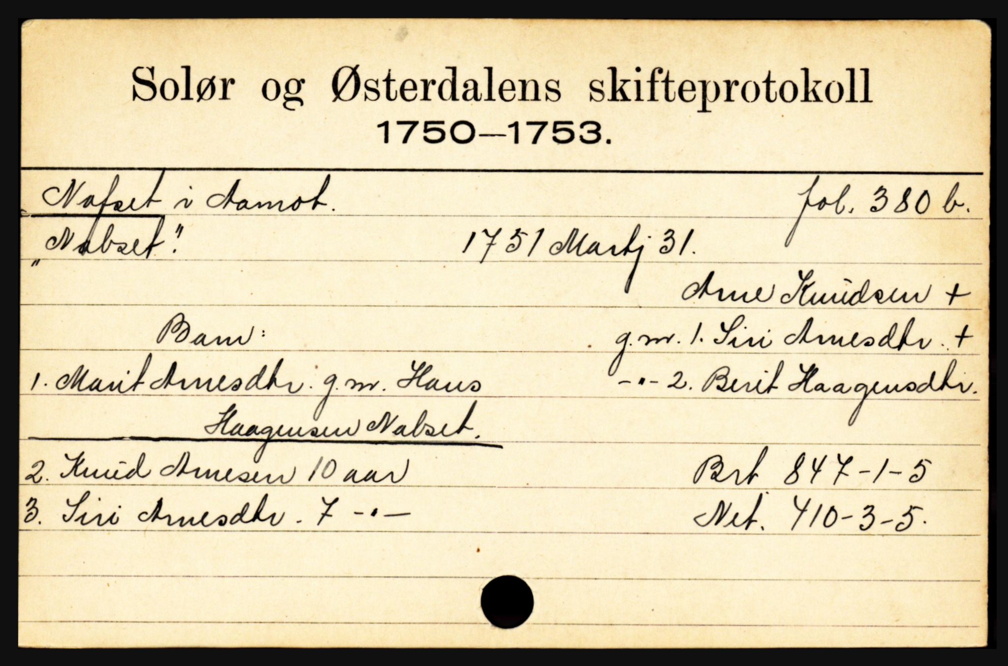 Solør og Østerdalen sorenskriveri, SAH/TING-024/J, 1716-1774, p. 4081