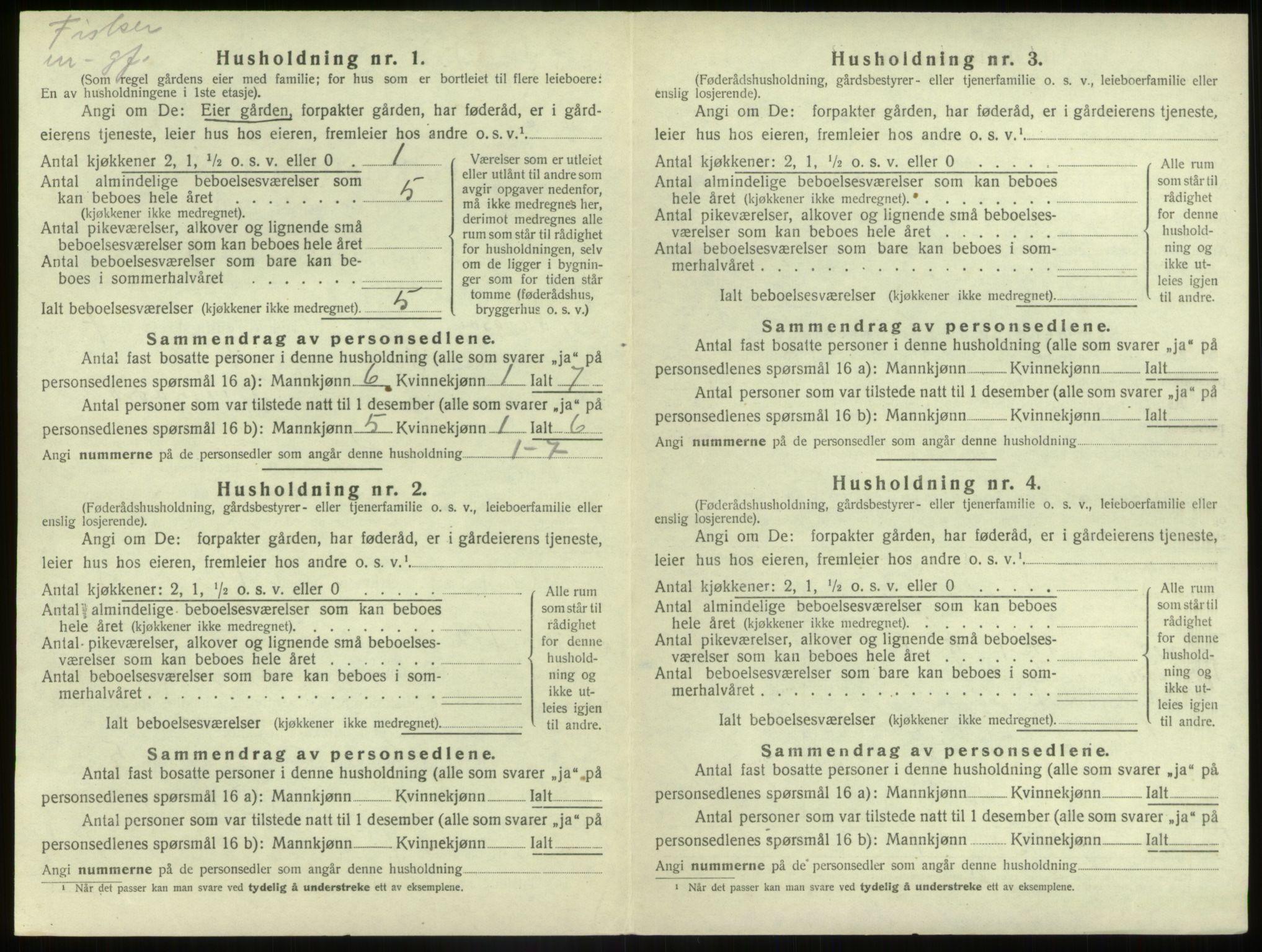 SAB, 1920 census for Sør-Vågsøy, 1920, p. 470