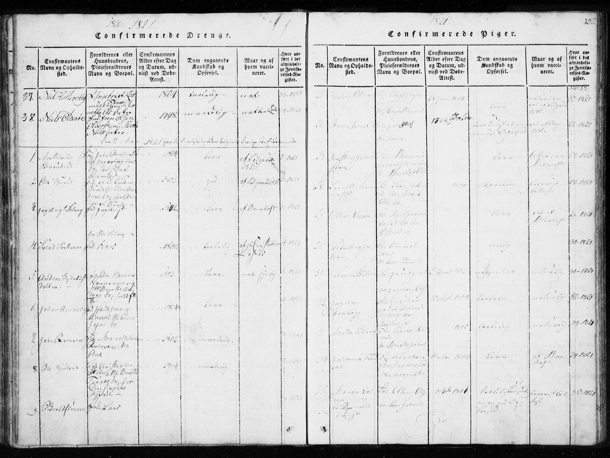 Ministerialprotokoller, klokkerbøker og fødselsregistre - Sør-Trøndelag, SAT/A-1456/634/L0527: Parish register (official) no. 634A03, 1818-1826, p. 237