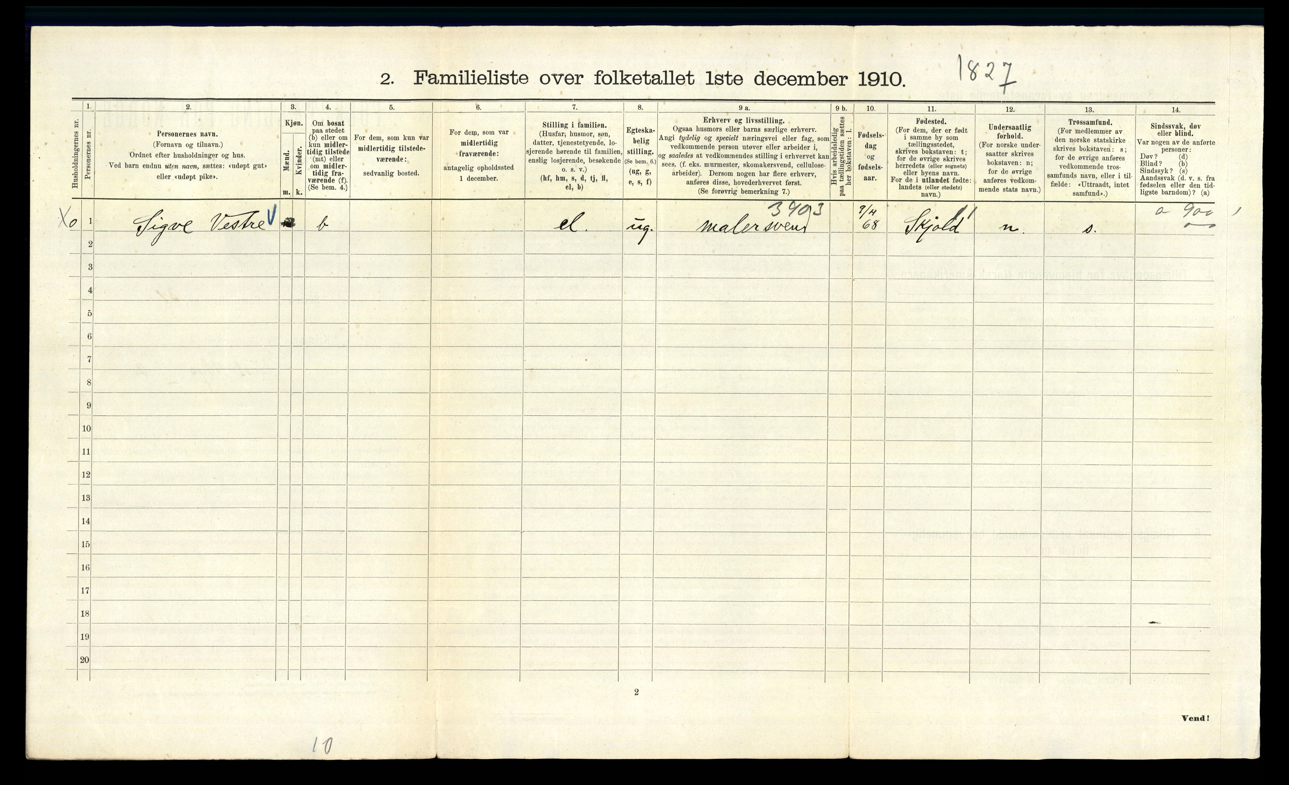 RA, 1910 census for Kristiania, 1910, p. 46556