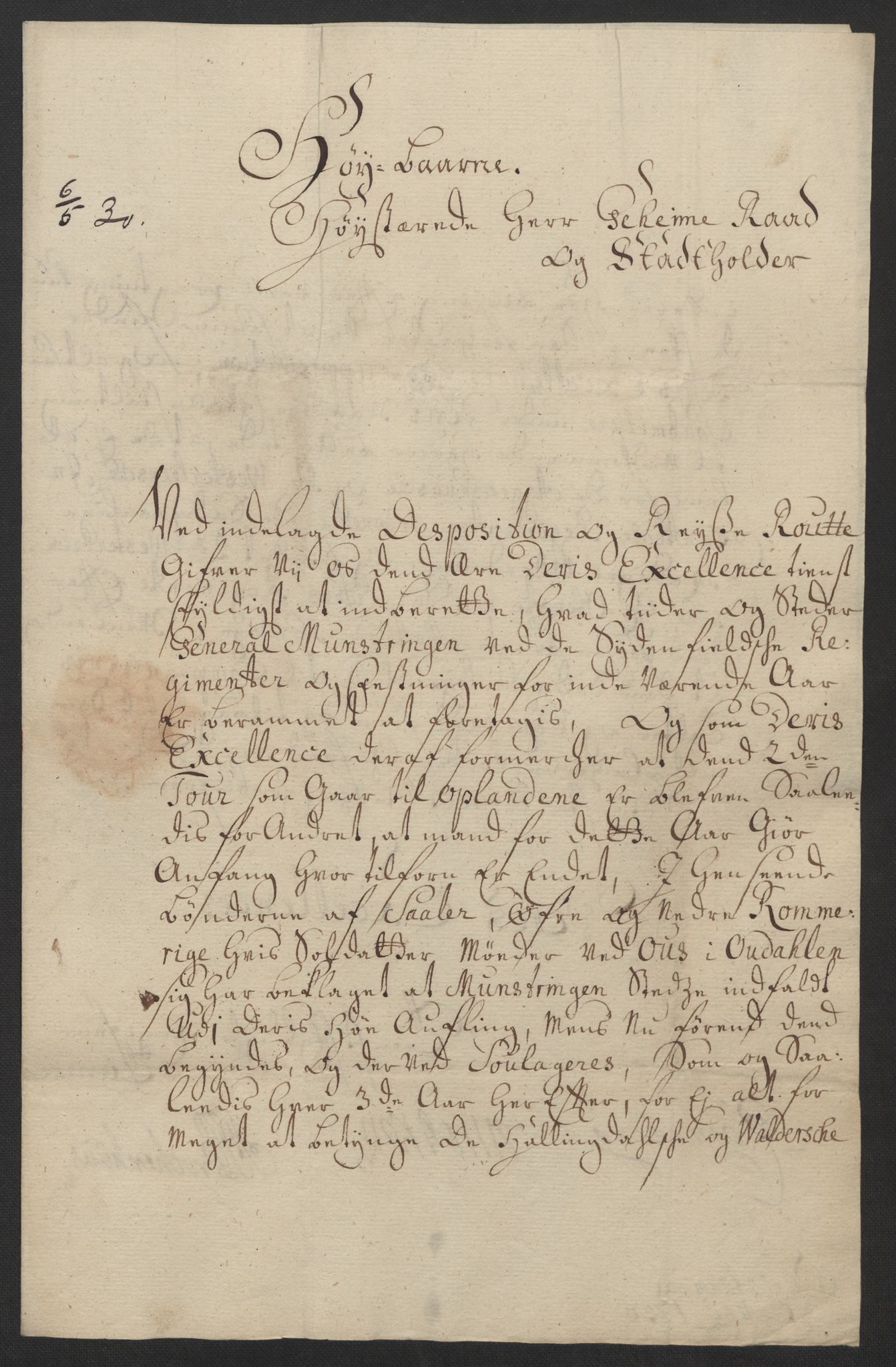 Stattholderembetet 1572-1771, AV/RA-EA-2870/Ef/L0106: Brev fra embetsmenn og andre, 1730-1732, p. 35