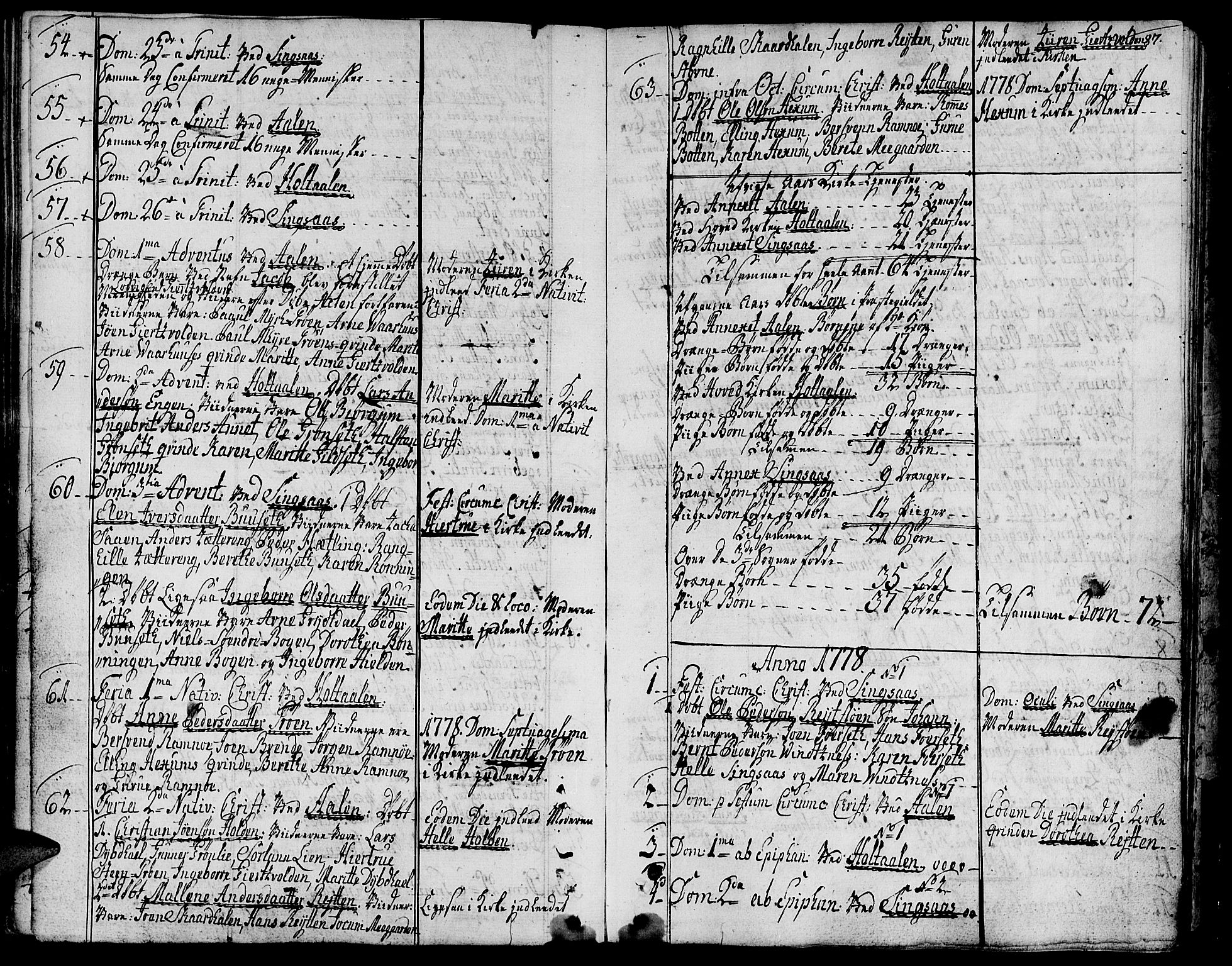Ministerialprotokoller, klokkerbøker og fødselsregistre - Sør-Trøndelag, AV/SAT-A-1456/685/L0952: Parish register (official) no. 685A01, 1745-1804, p. 87