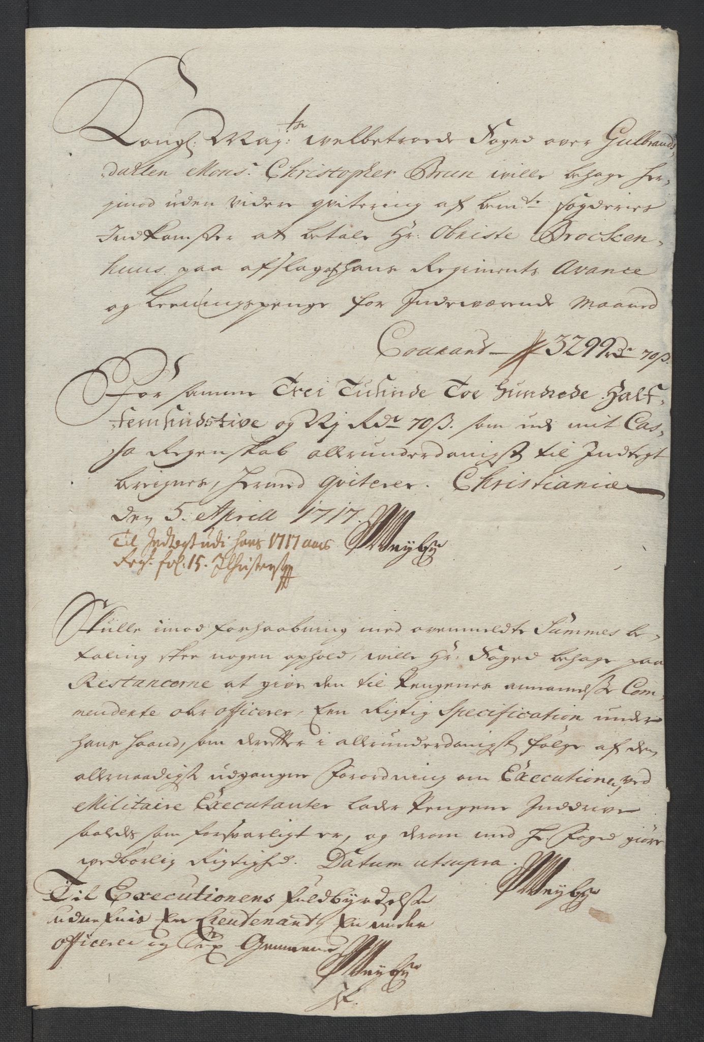 Rentekammeret inntil 1814, Reviderte regnskaper, Fogderegnskap, AV/RA-EA-4092/R17/L1187: Fogderegnskap Gudbrandsdal, 1717, p. 265