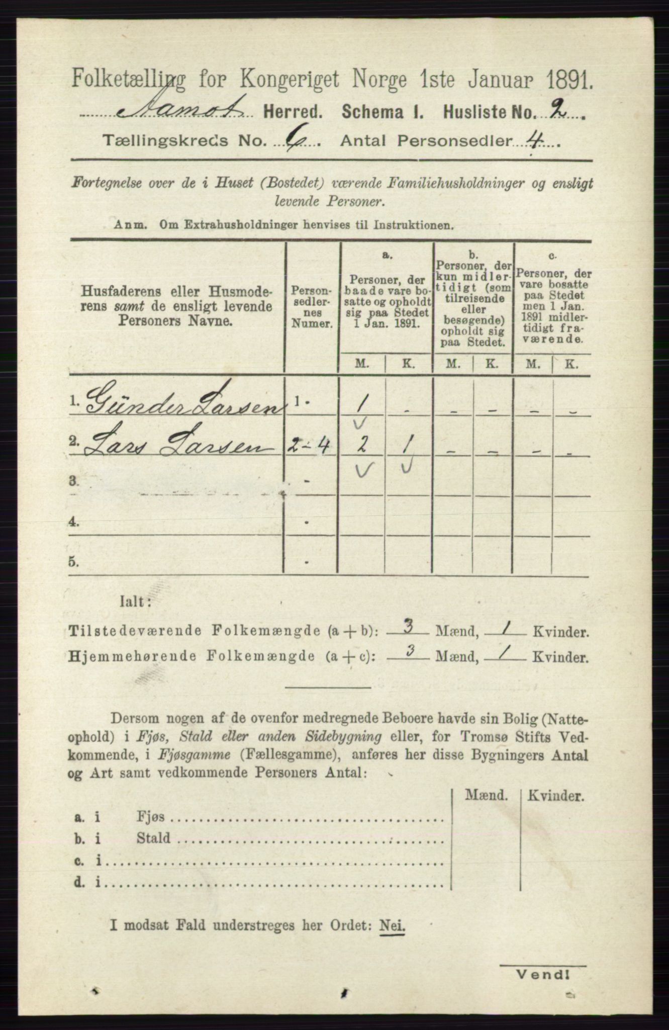 RA, 1891 census for 0429 Åmot, 1891, p. 2739