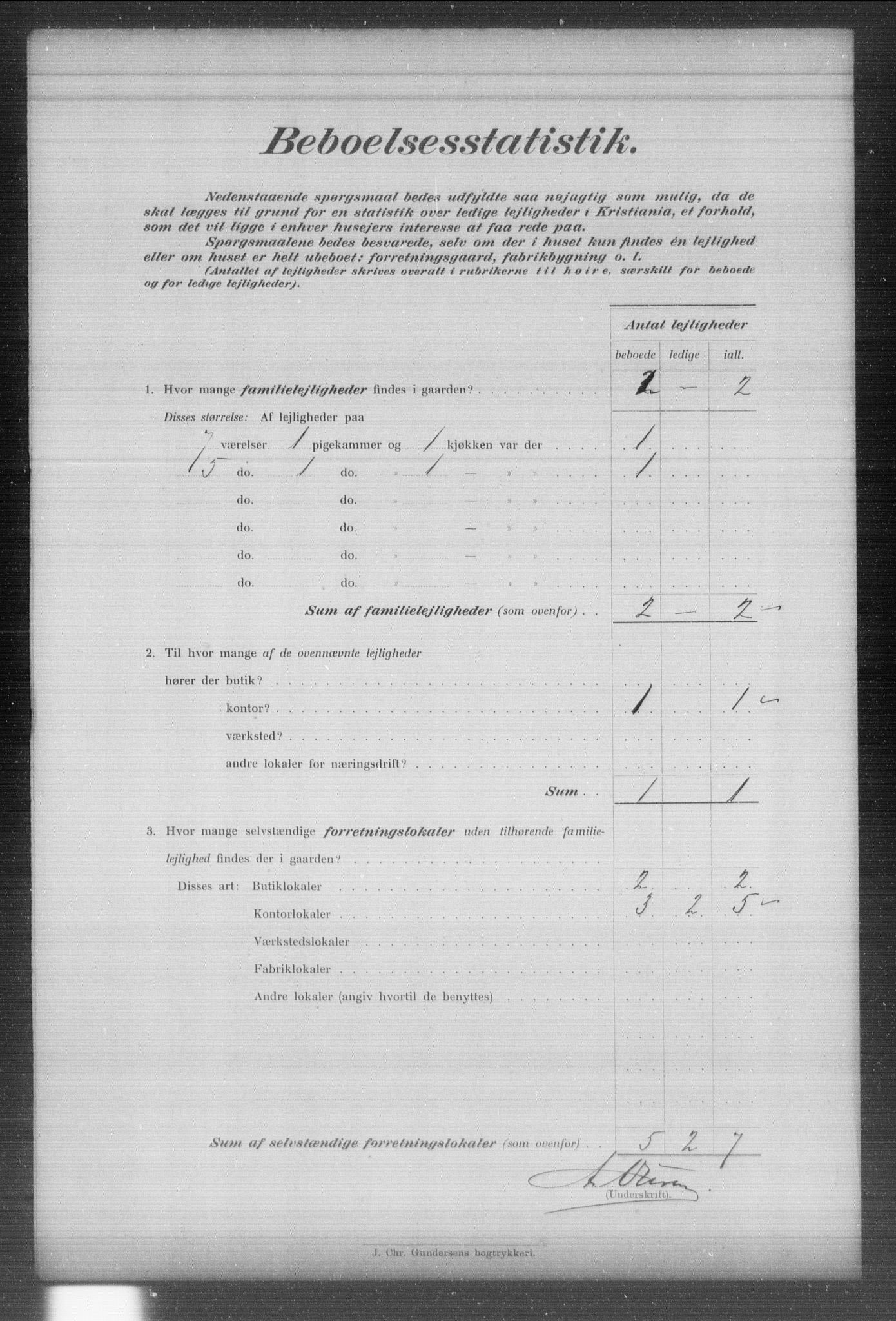 OBA, Municipal Census 1903 for Kristiania, 1903, p. 9126