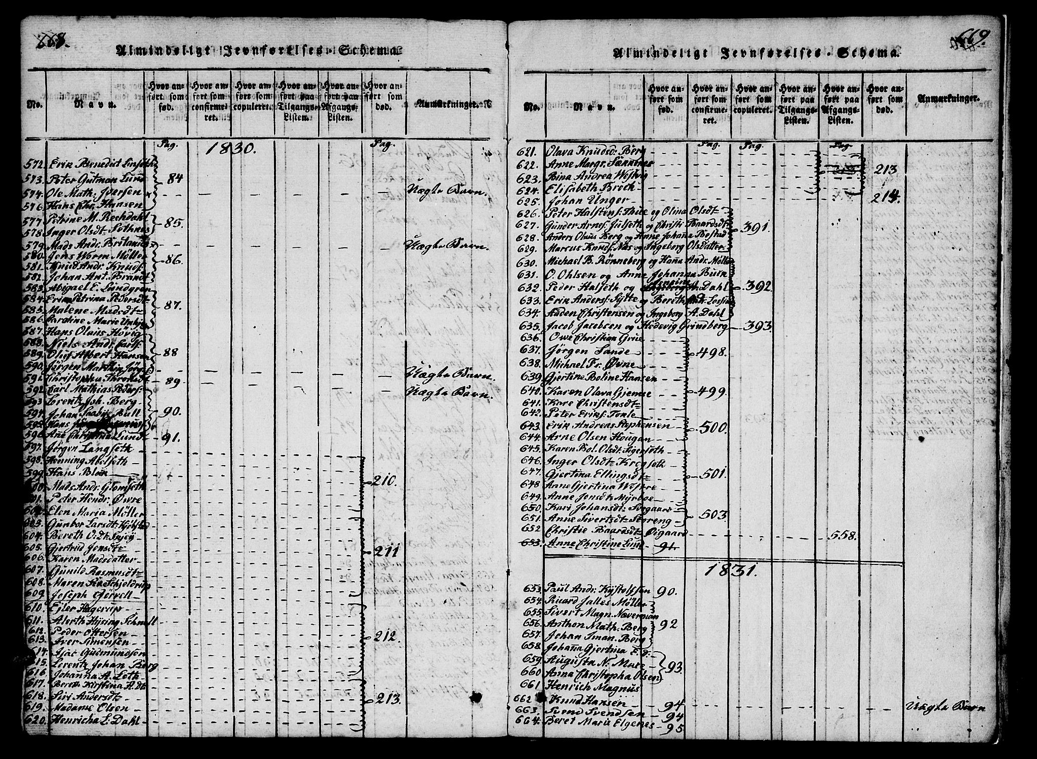 Ministerialprotokoller, klokkerbøker og fødselsregistre - Møre og Romsdal, SAT/A-1454/558/L0688: Parish register (official) no. 558A02, 1818-1843, p. 668-669