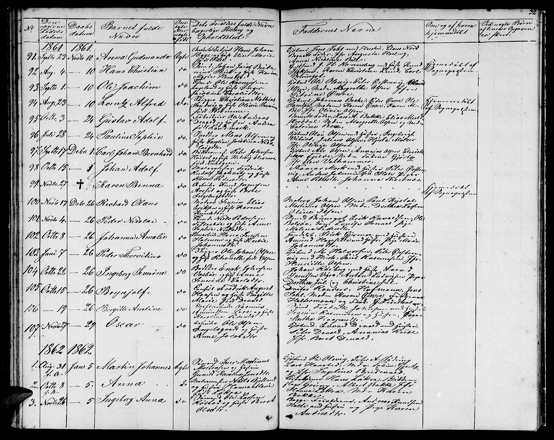 Ministerialprotokoller, klokkerbøker og fødselsregistre - Møre og Romsdal, SAT/A-1454/529/L0464: Parish register (copy) no. 529C01, 1855-1867, p. 32
