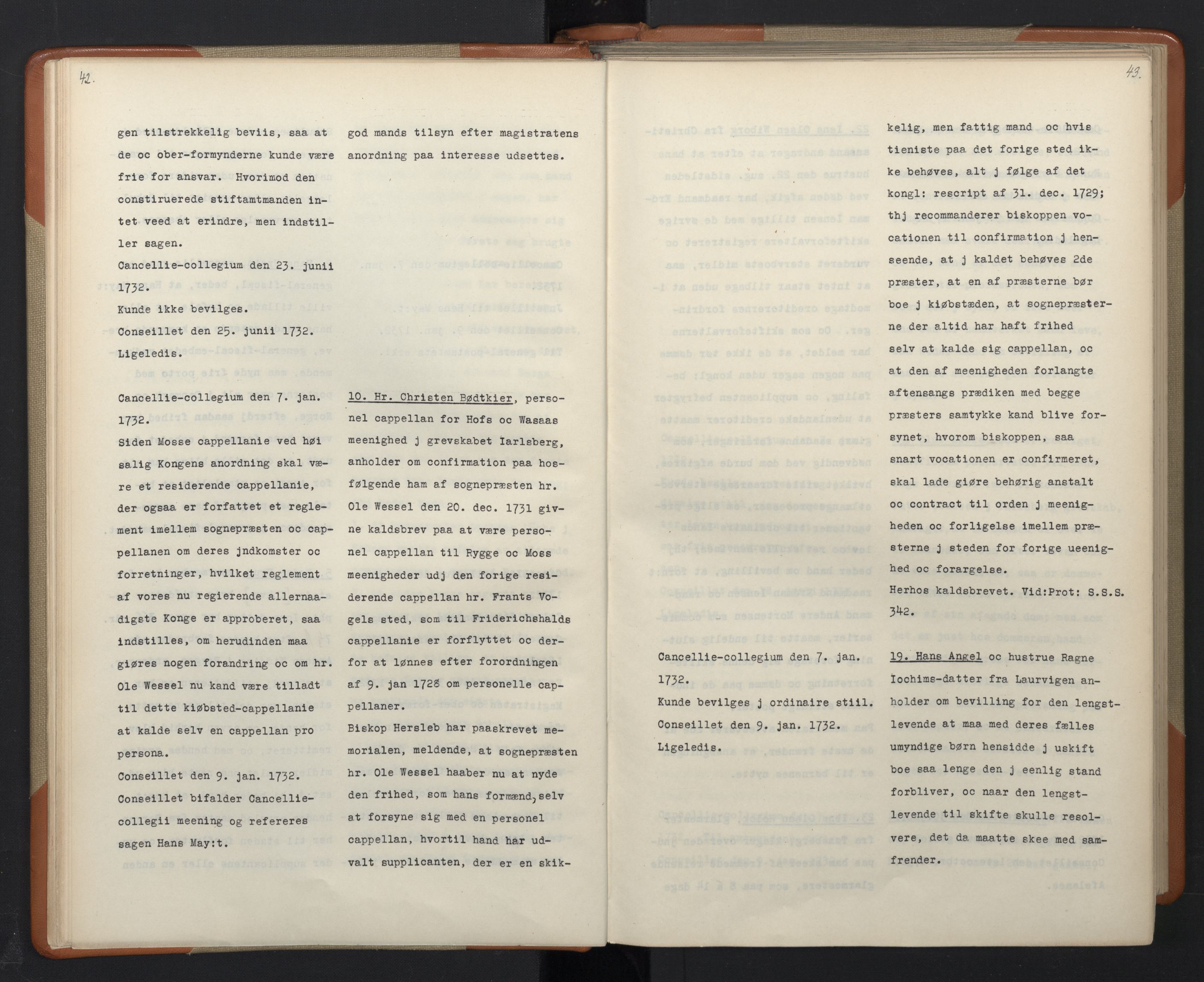 Avskriftsamlingen, RA/EA-4022/F/Fa/L0095: Supplikker, 1732, p. 25