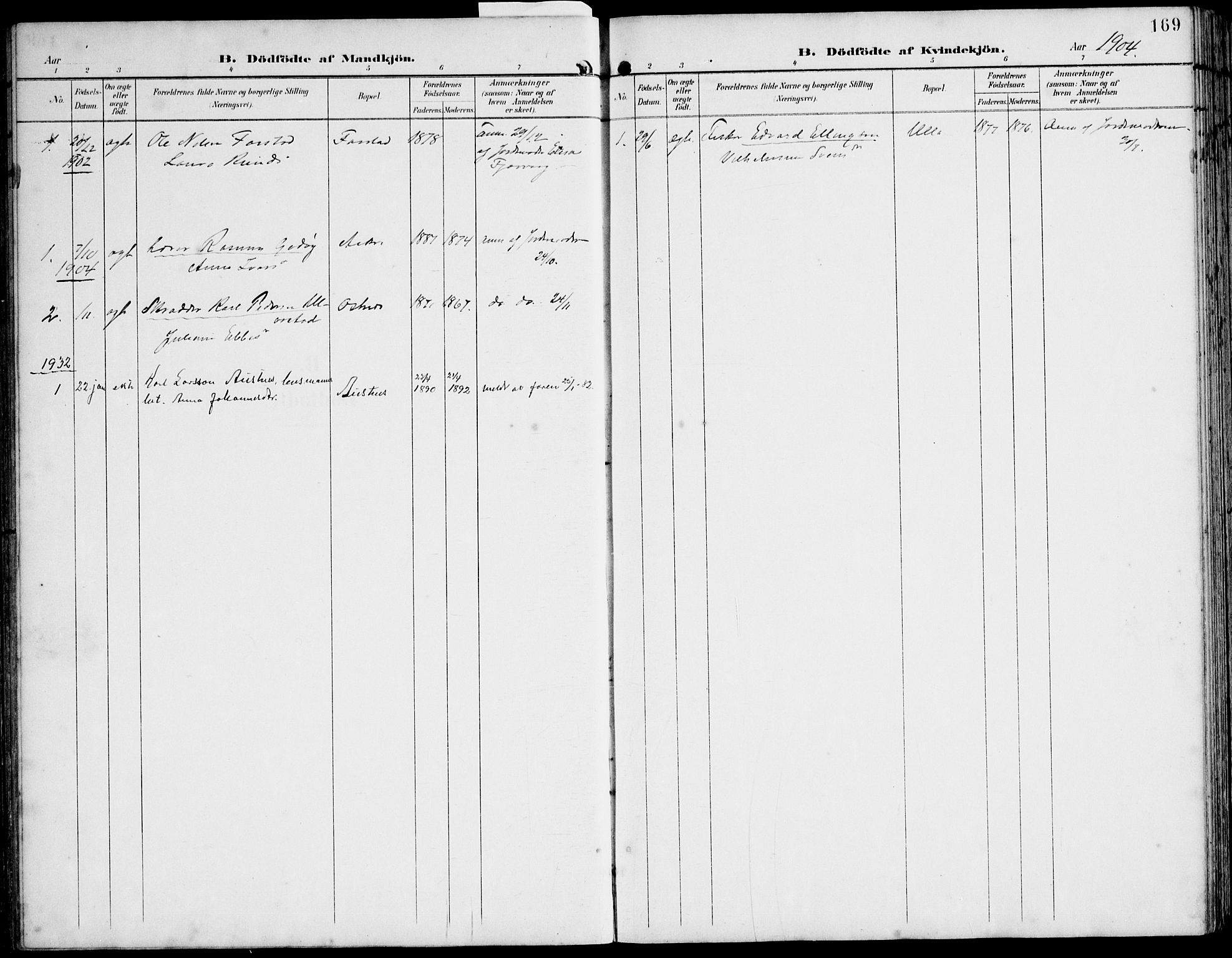 Ministerialprotokoller, klokkerbøker og fødselsregistre - Møre og Romsdal, AV/SAT-A-1454/536/L0511: Parish register (copy) no. 536C06, 1899-1944, p. 169