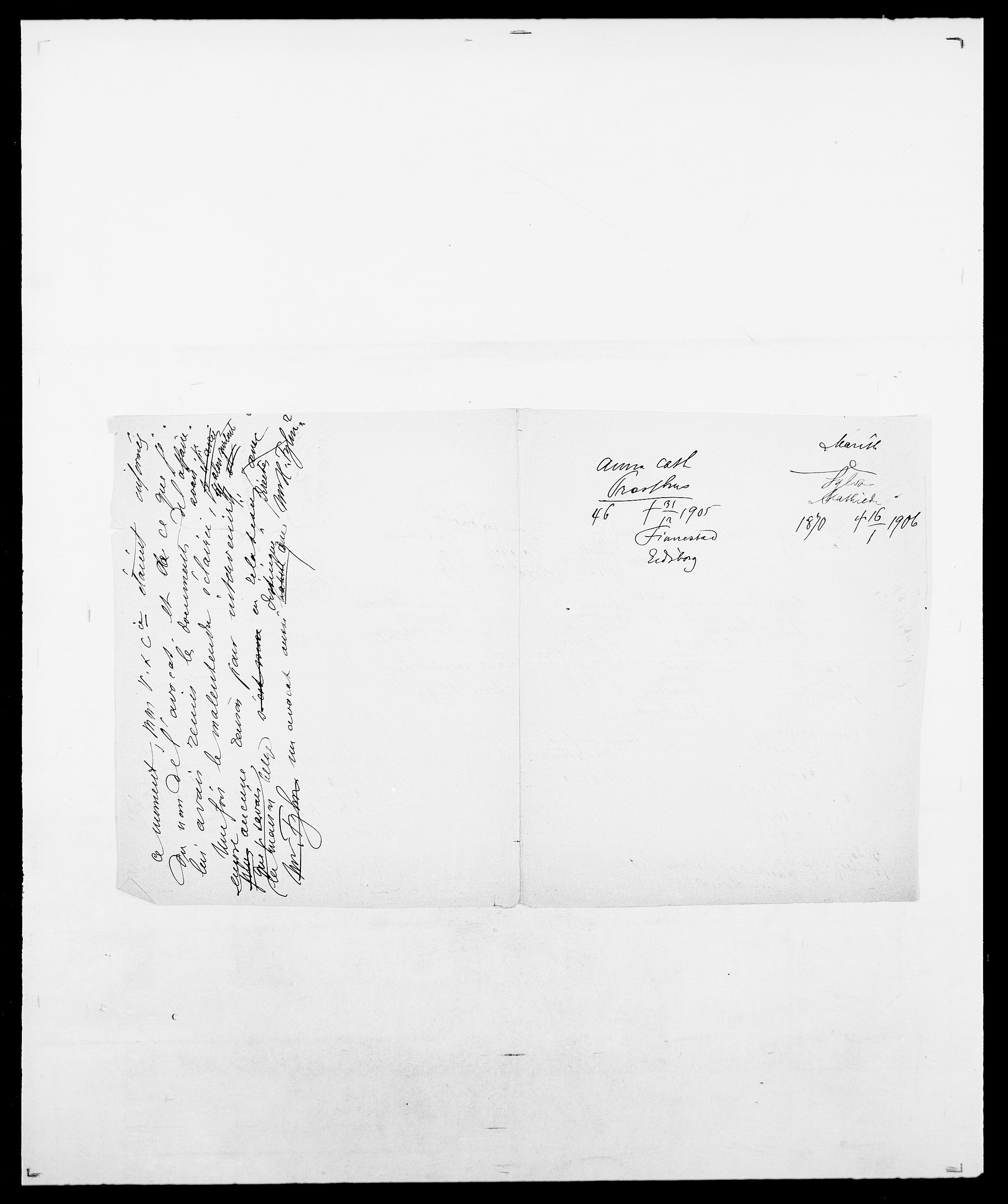 Delgobe, Charles Antoine - samling, SAO/PAO-0038/D/Da/L0031: de Place - Raaum, p. 406